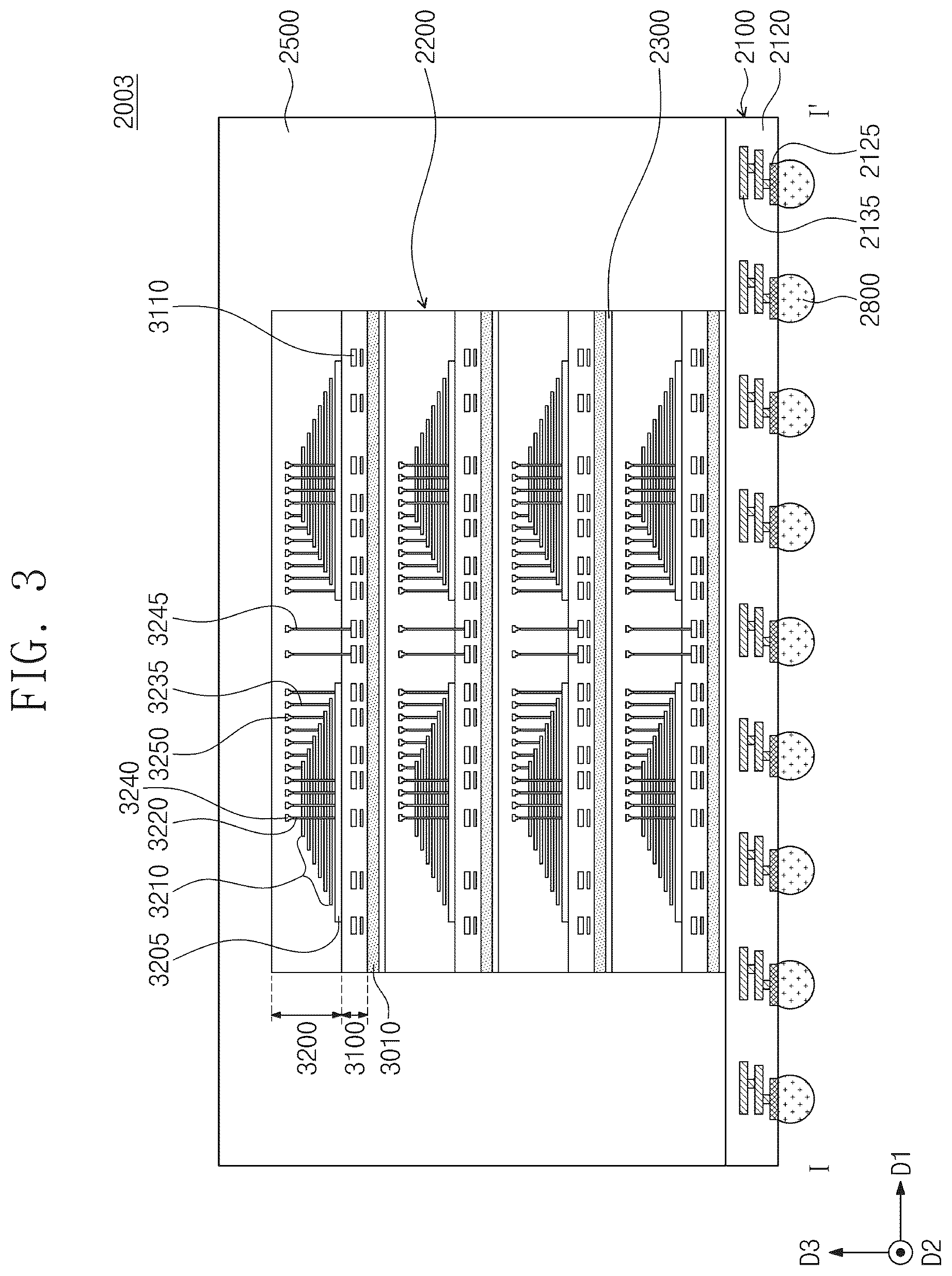 Patent US12310016 Figure 3 – Semiconductor device and electronic system including the same