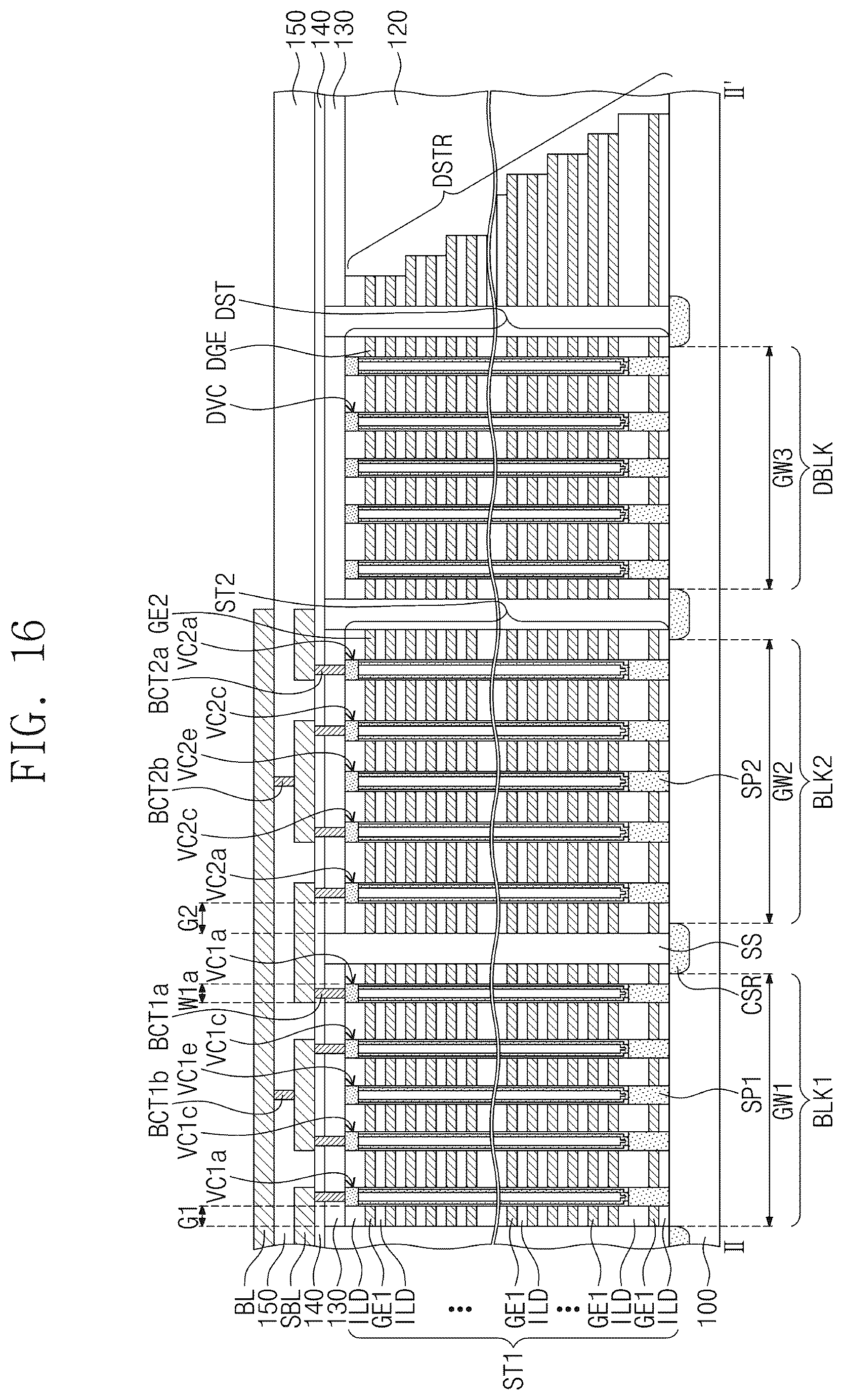 Patent US12310016 Figure 16 – Semiconductor device and electronic system including the same