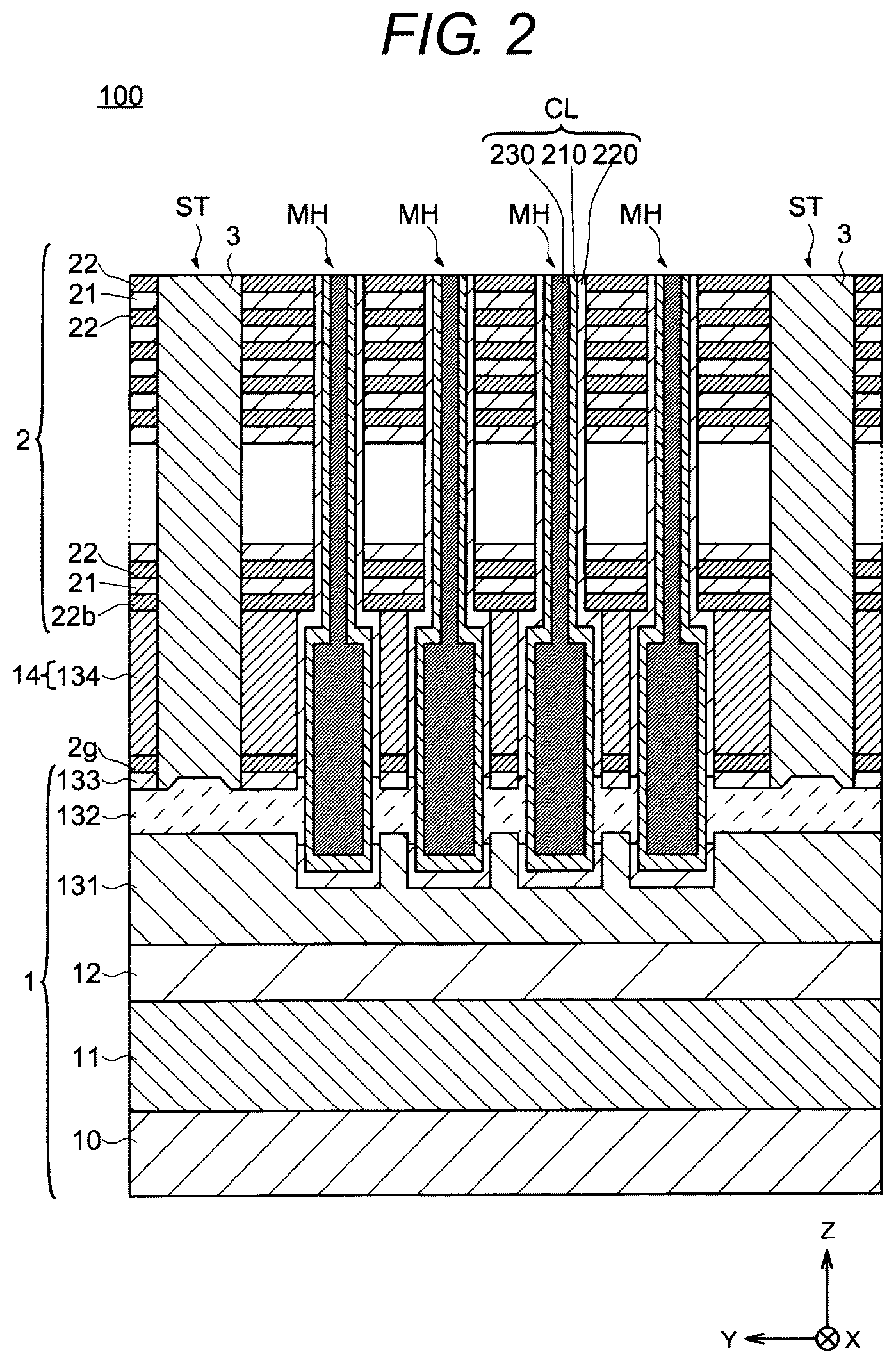 Patent US12310017 Figure 2 – Semiconductor device and method for manufacturing semiconductor device