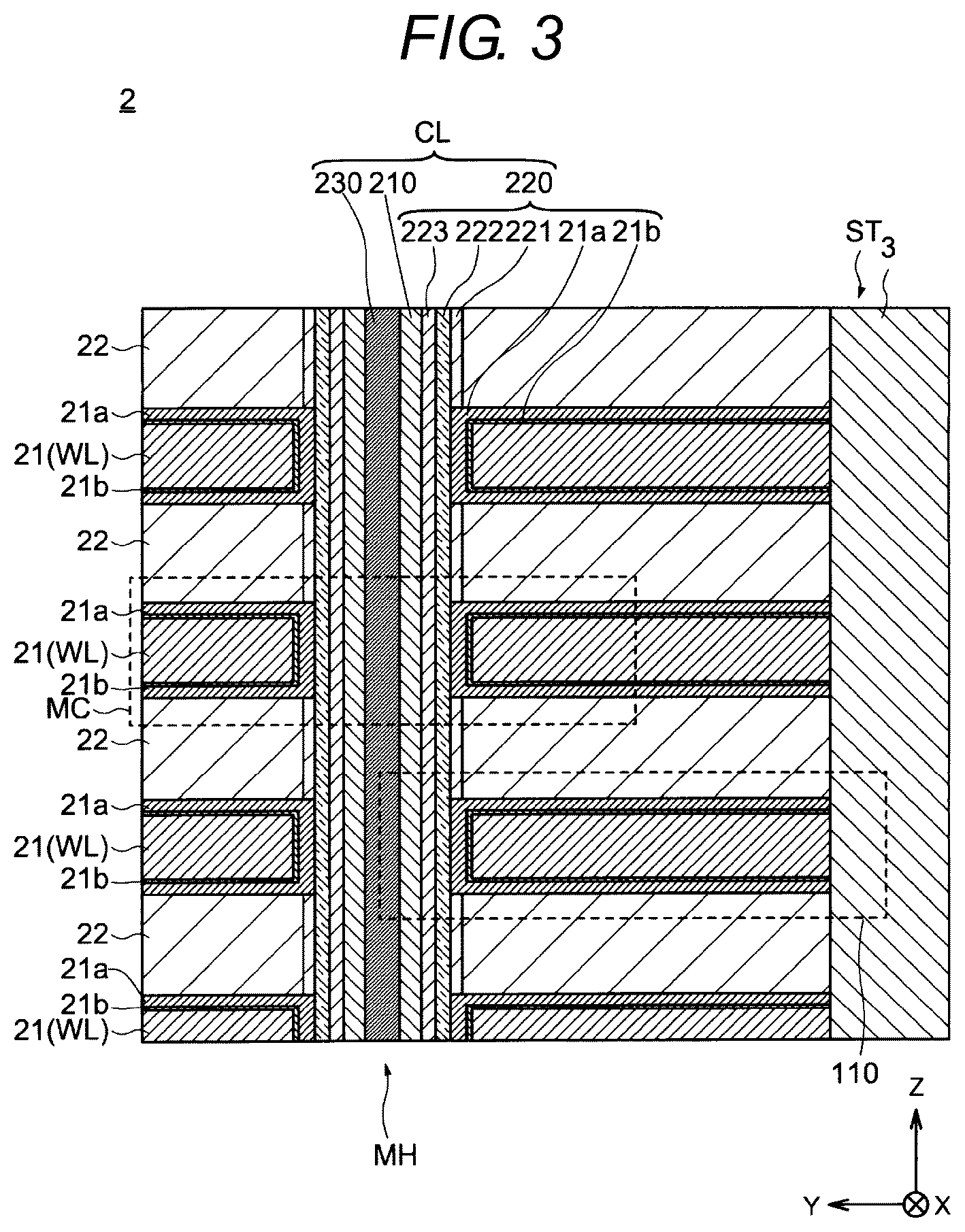 Patent US12310017 Figure 3 – Semiconductor device and method for manufacturing semiconductor device
