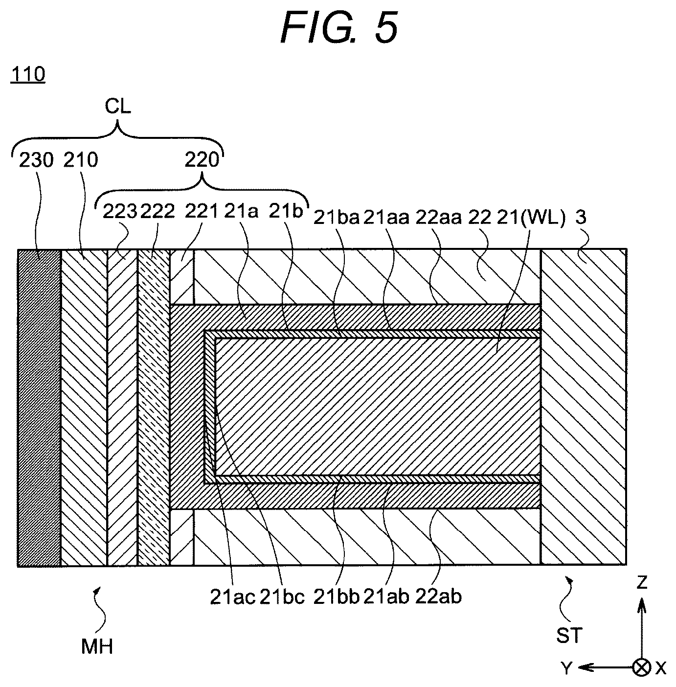 Patent US12310017 Figure 5 – Semiconductor device and method for manufacturing semiconductor device