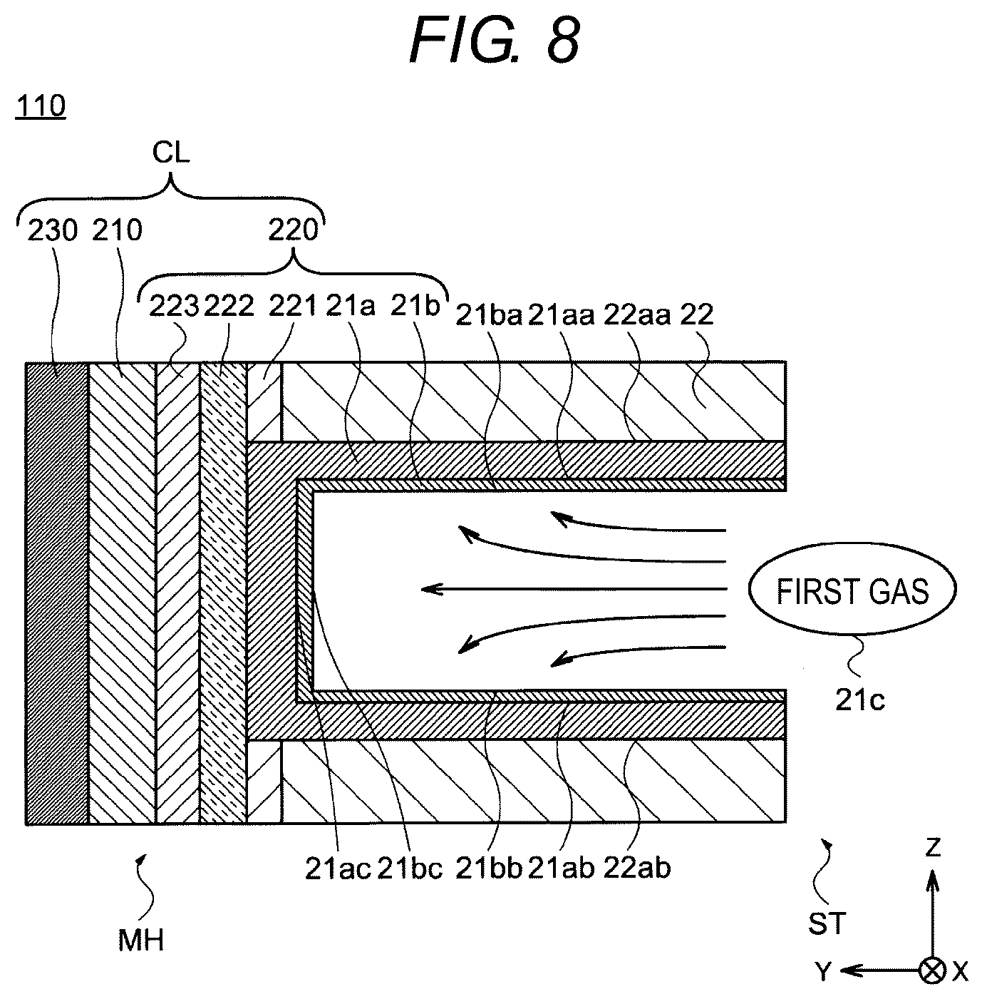 Patent US12310017 Figure 8 – Semiconductor device and method for manufacturing semiconductor device