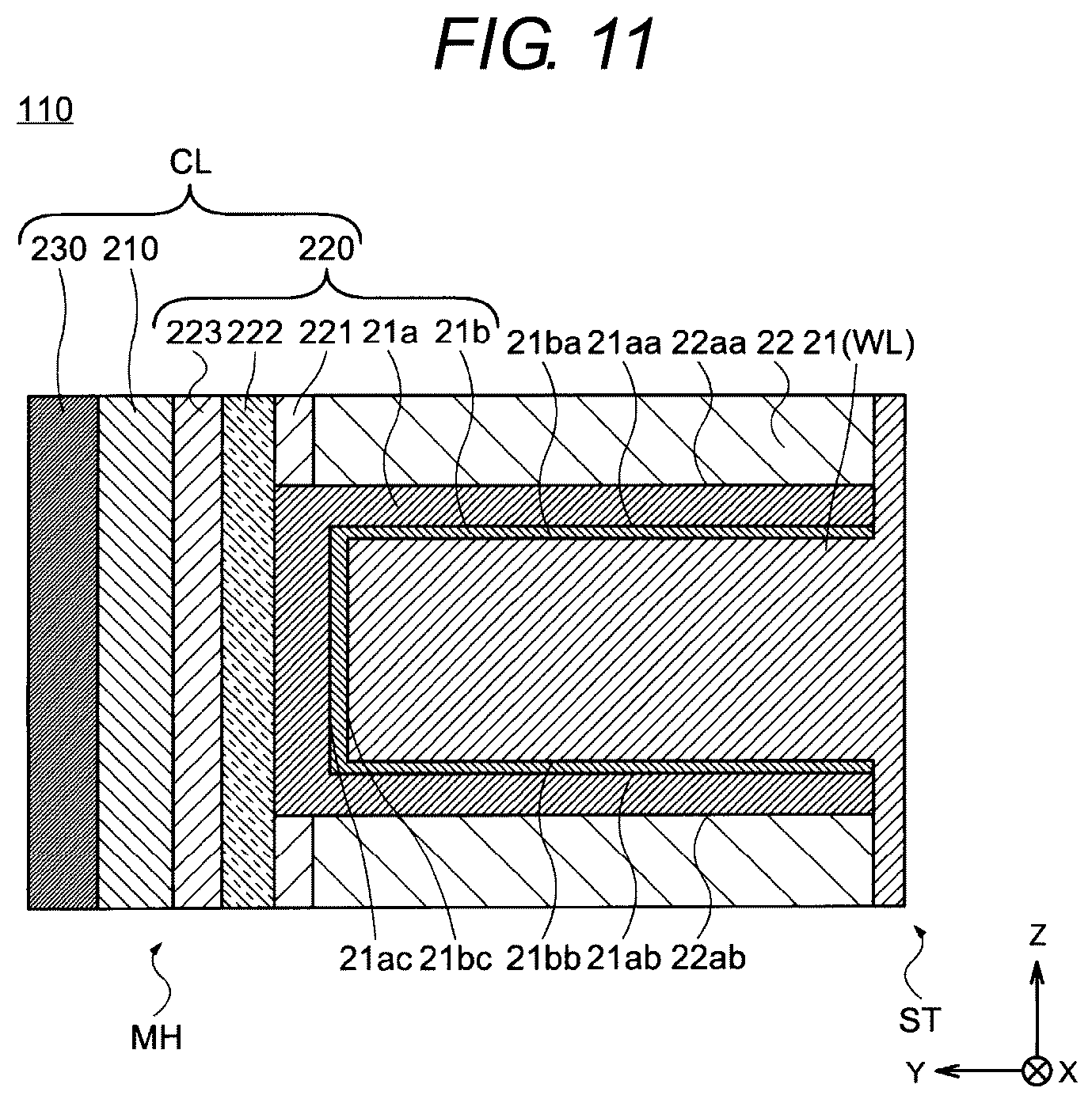 Patent US12310017 Figure 11 – Semiconductor device and method for manufacturing semiconductor device
