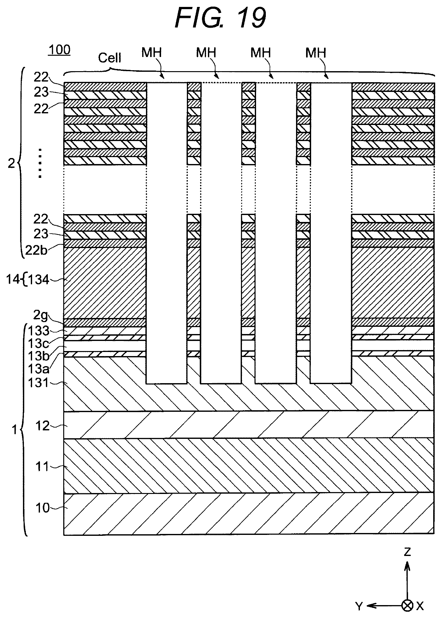 Patent US12310017 Figure 19 – Semiconductor device and method for manufacturing semiconductor device