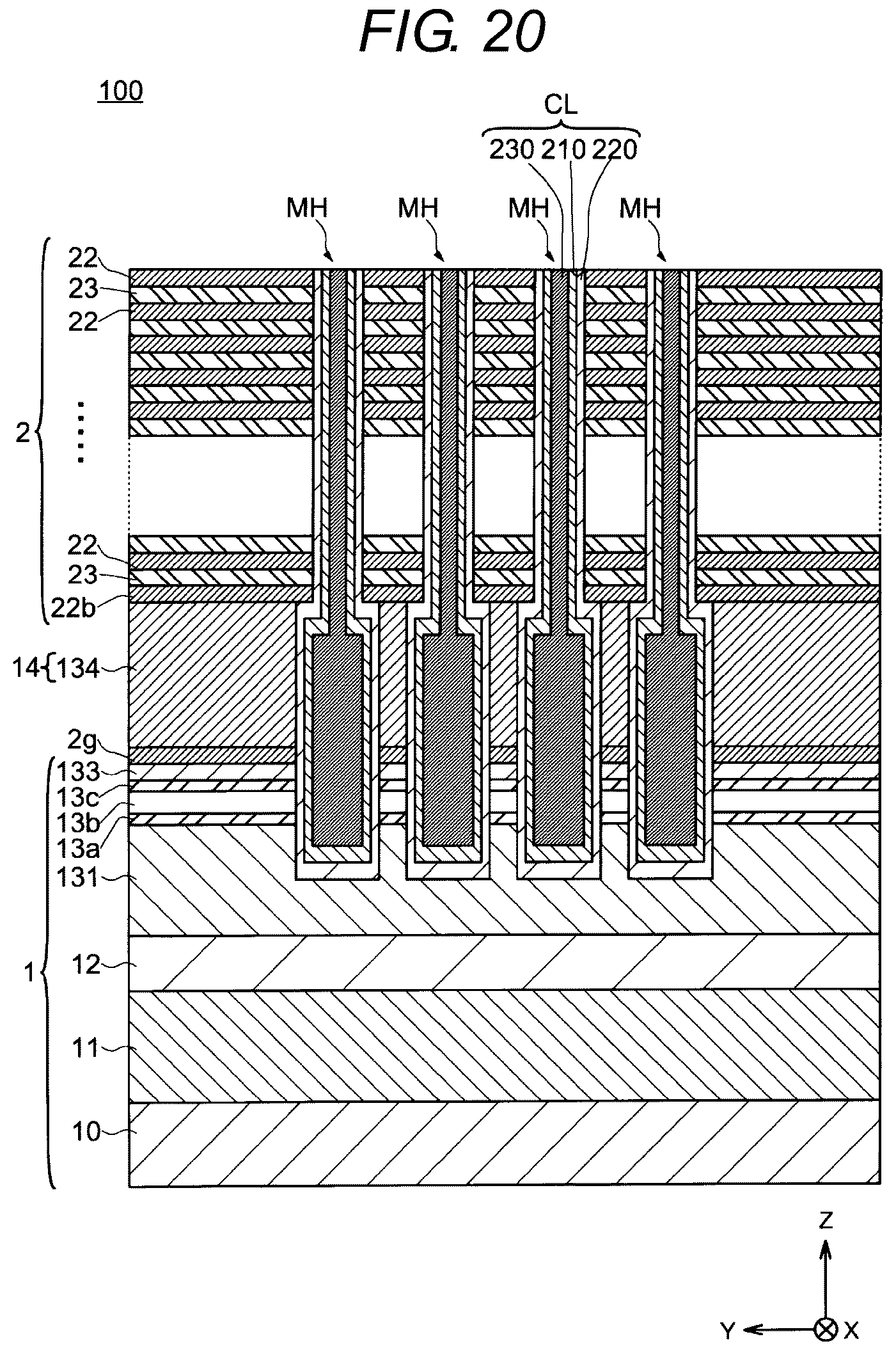 Patent US12310017 Figure 20 – Semiconductor device and method for manufacturing semiconductor device