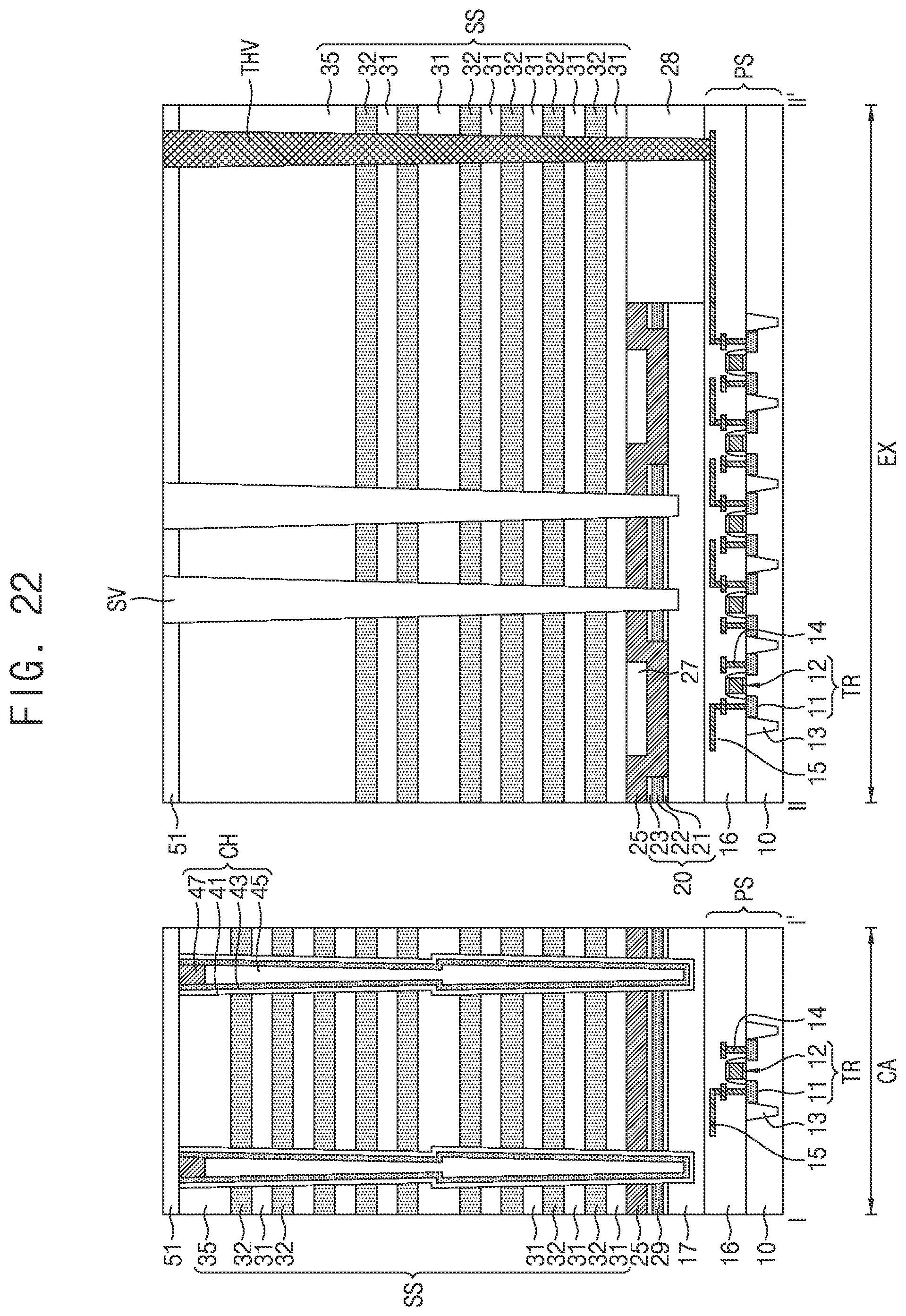 Patent US12310019 Figure 18 – Semiconductor device including dam structure having air gap and electronic system including the same