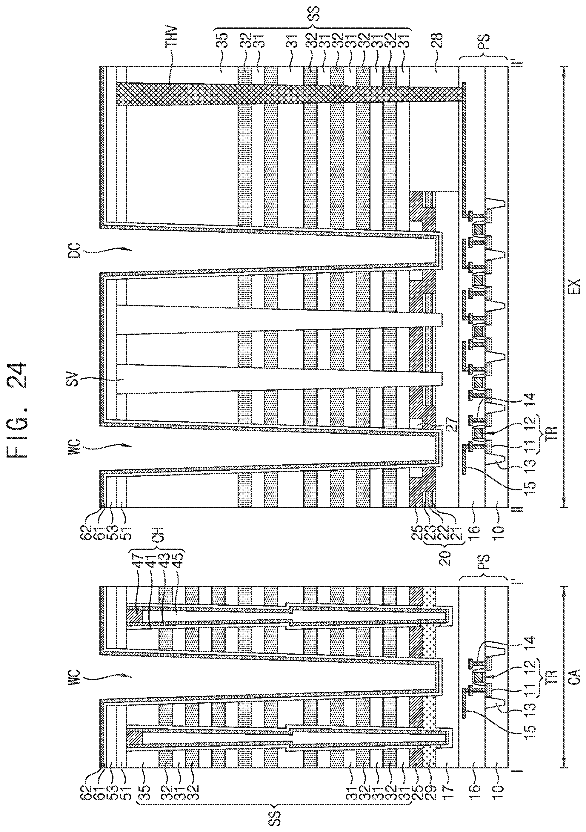 Patent US12310019 Figure 20 – Semiconductor device including dam structure having air gap and electronic system including the same