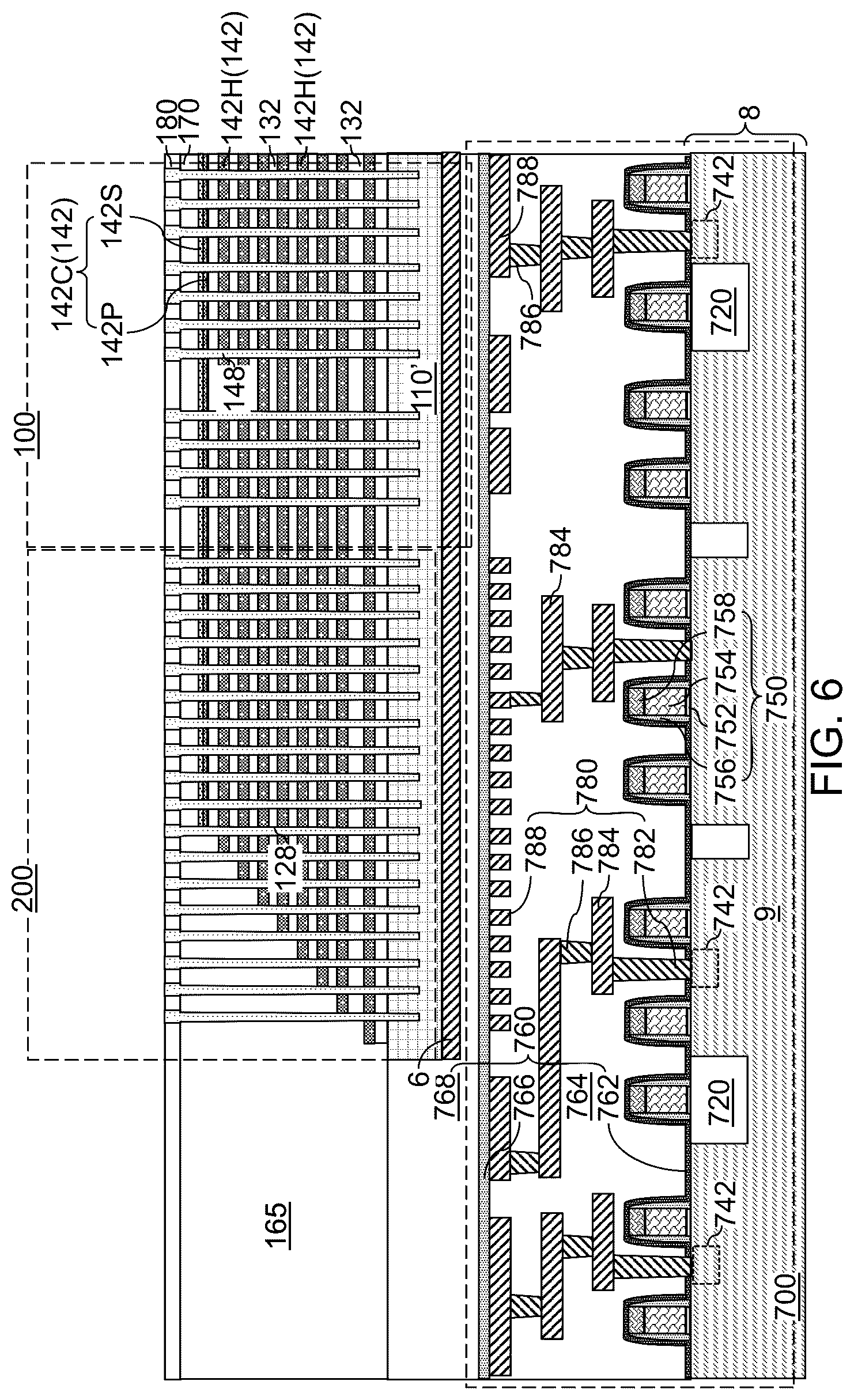 Patent US12310020 Figure 11 – Three-dimensional memory device including a dummy word line with tapered corner and method of making the same
