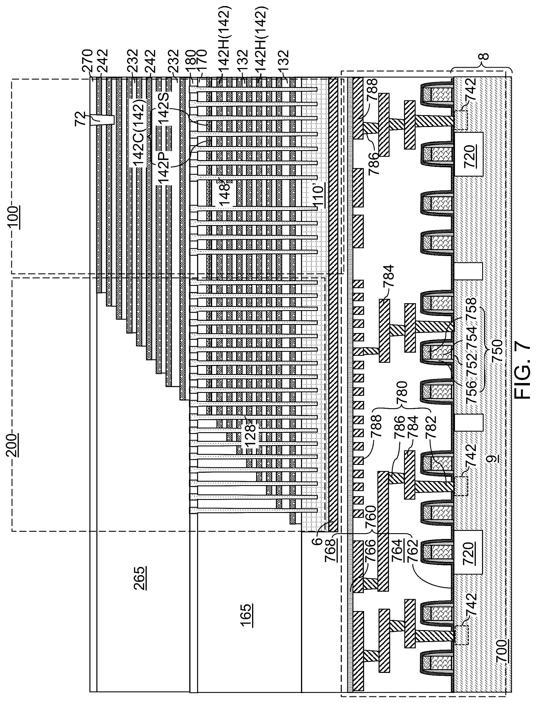Patent US12310020 Figure 12 – Three-dimensional memory device including a dummy word line with tapered corner and method of making the same