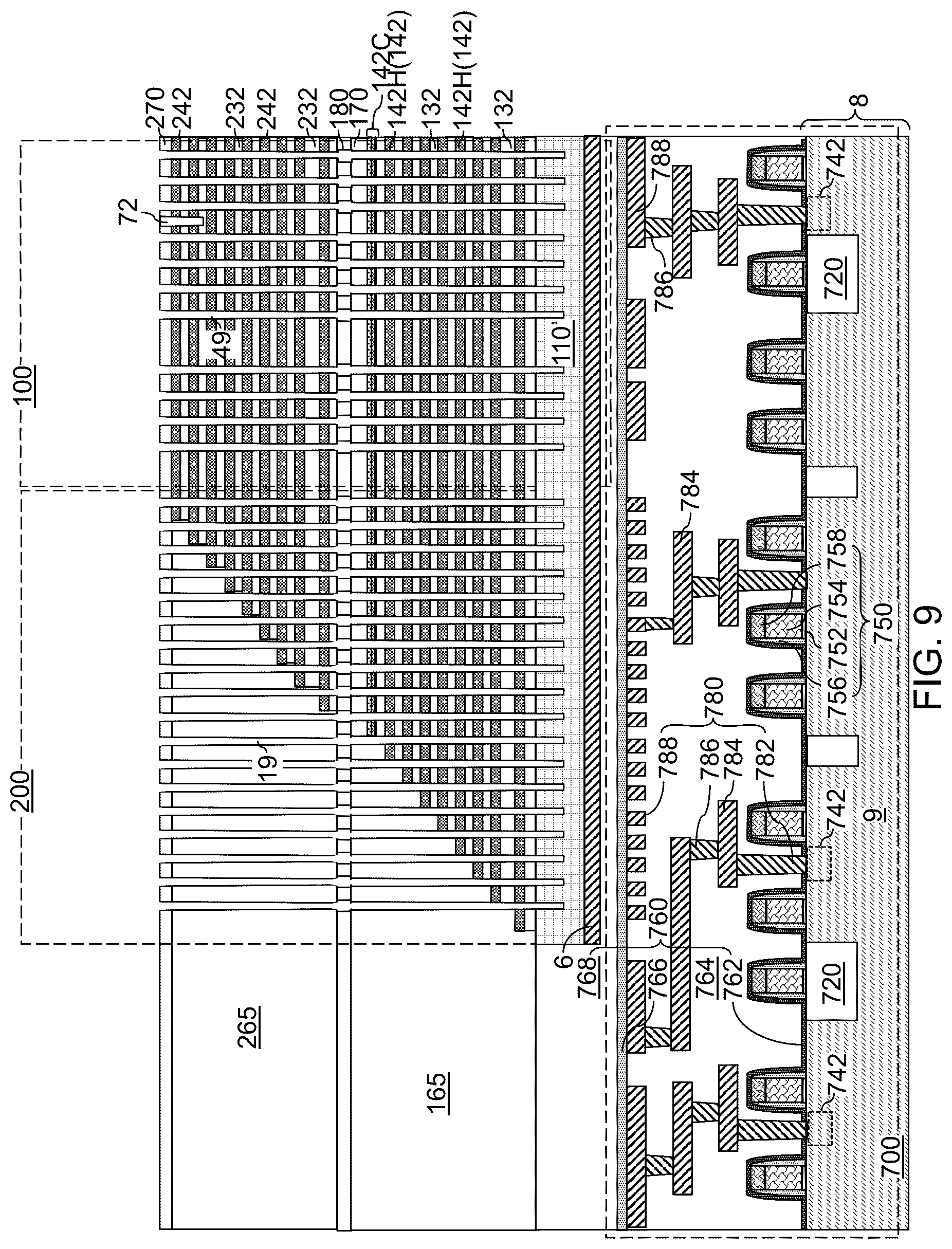 Patent US12310020 Figure 16 – Three-dimensional memory device including a dummy word line with tapered corner and method of making the same