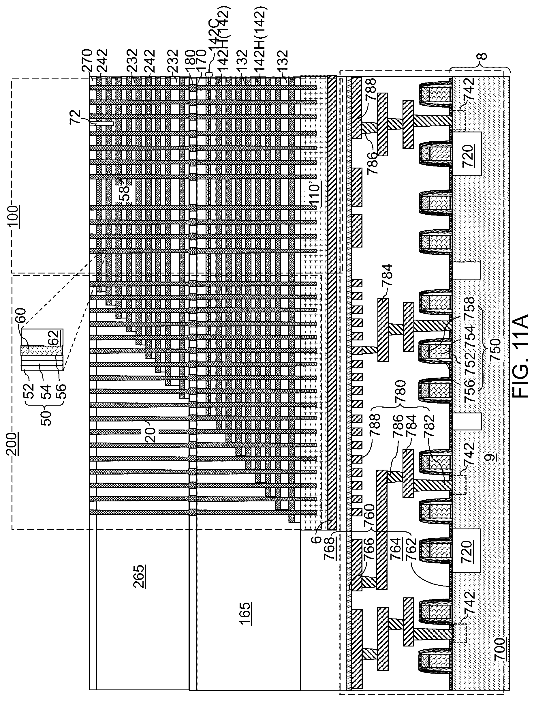 Patent US12310020 Figure 19 – Three-dimensional memory device including a dummy word line with tapered corner and method of making the same