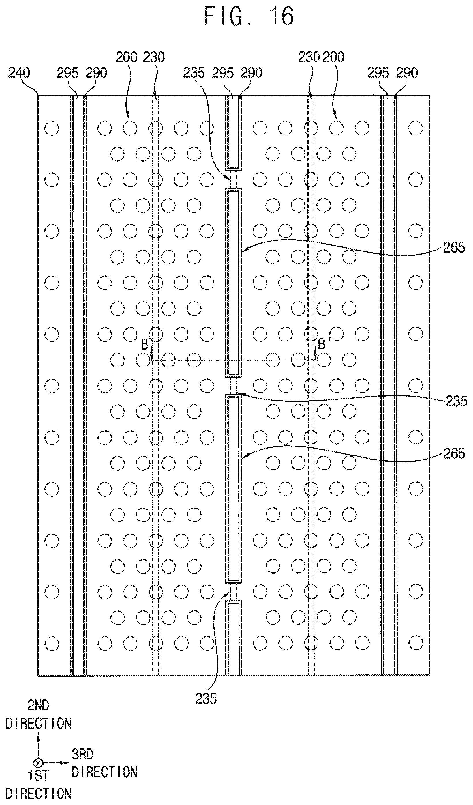 Patent US12310021 Figure 17 – Vertical memory device with multiple support layers