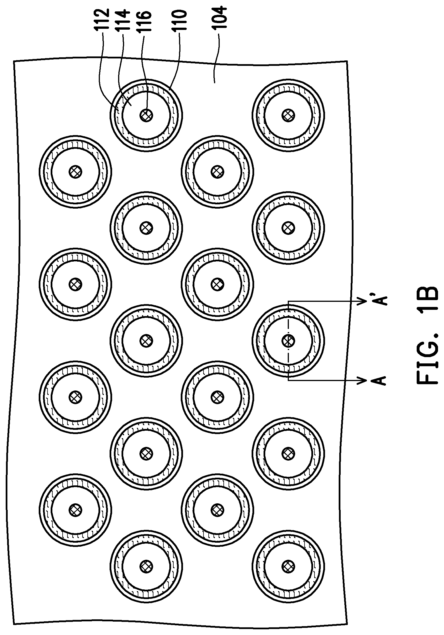 Patent US12310023 Figure 2 – 3D semiconductor device and array layout with isolated conductive pillars