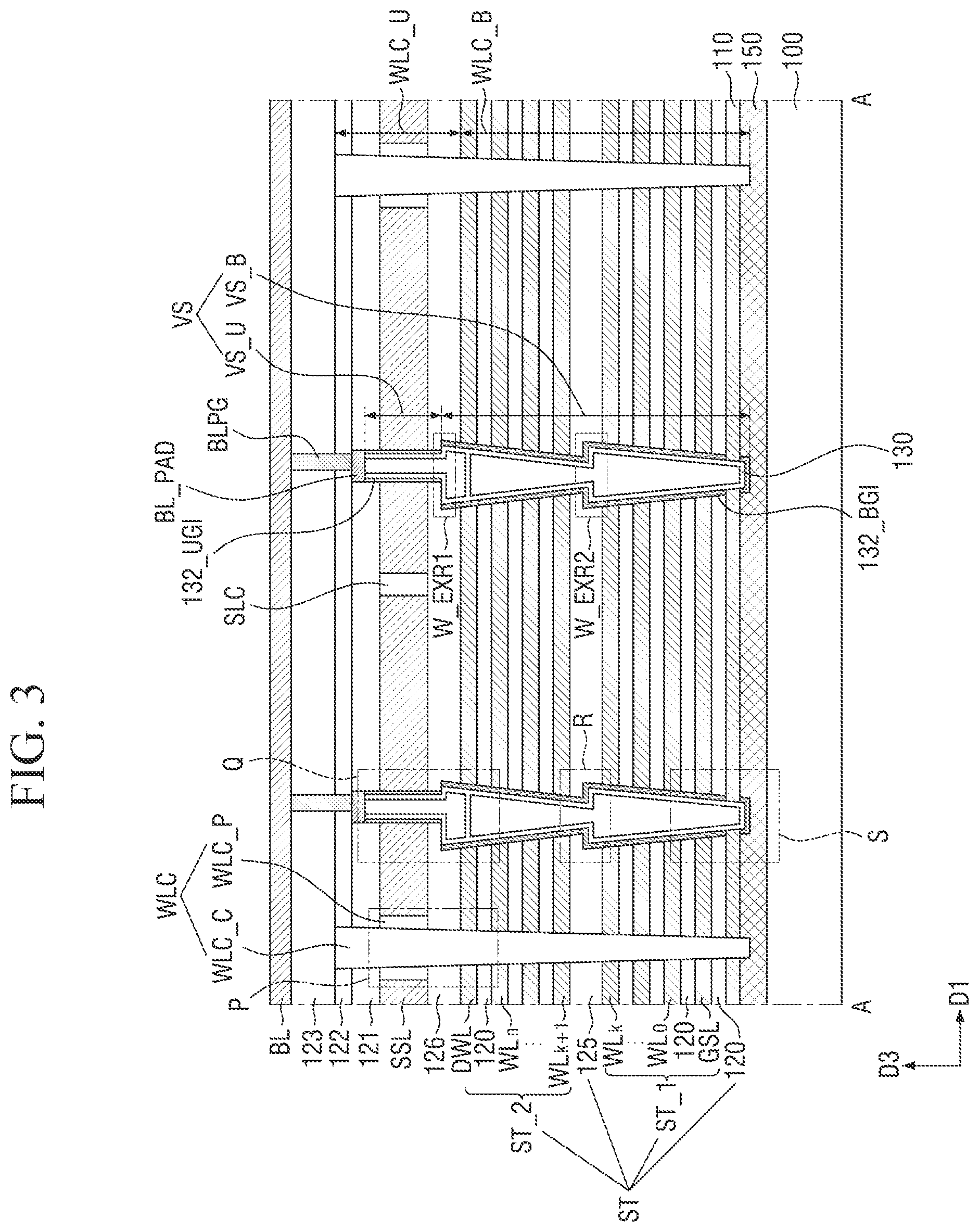 Patent US12310026 Figure 3 – Semiconductor memory device and method of fabricating the same