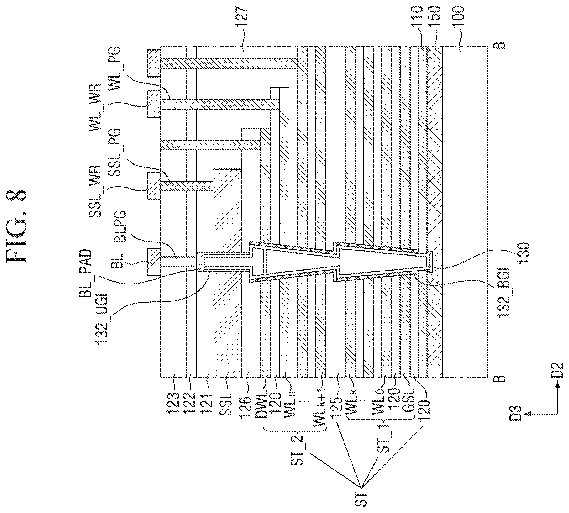 Patent US12310026 Figure 13 – Semiconductor memory device and method of fabricating the same