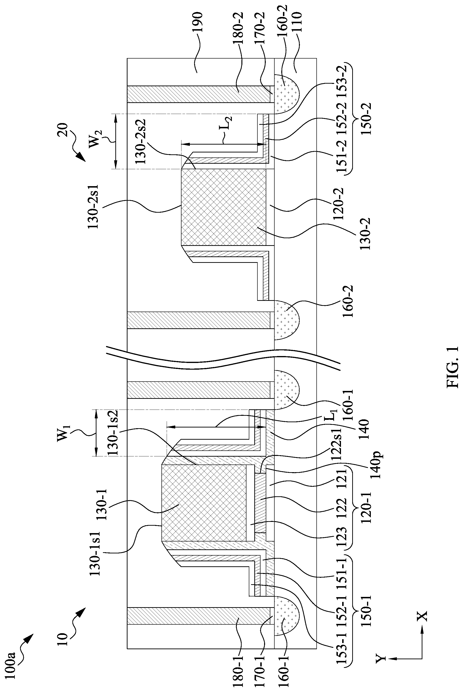 Patent US12310027 Figure 1 – Semiconductor device and method of manufacturing the same