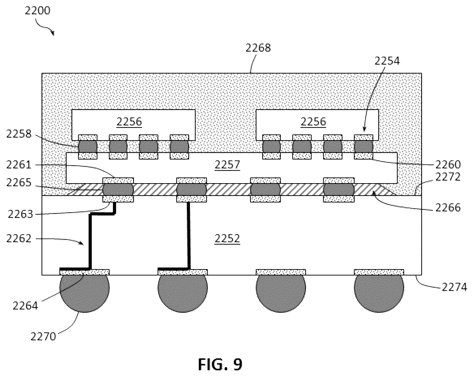 Patent US12310032 Figure 8 – Stacked backend memory with resistive switching devices