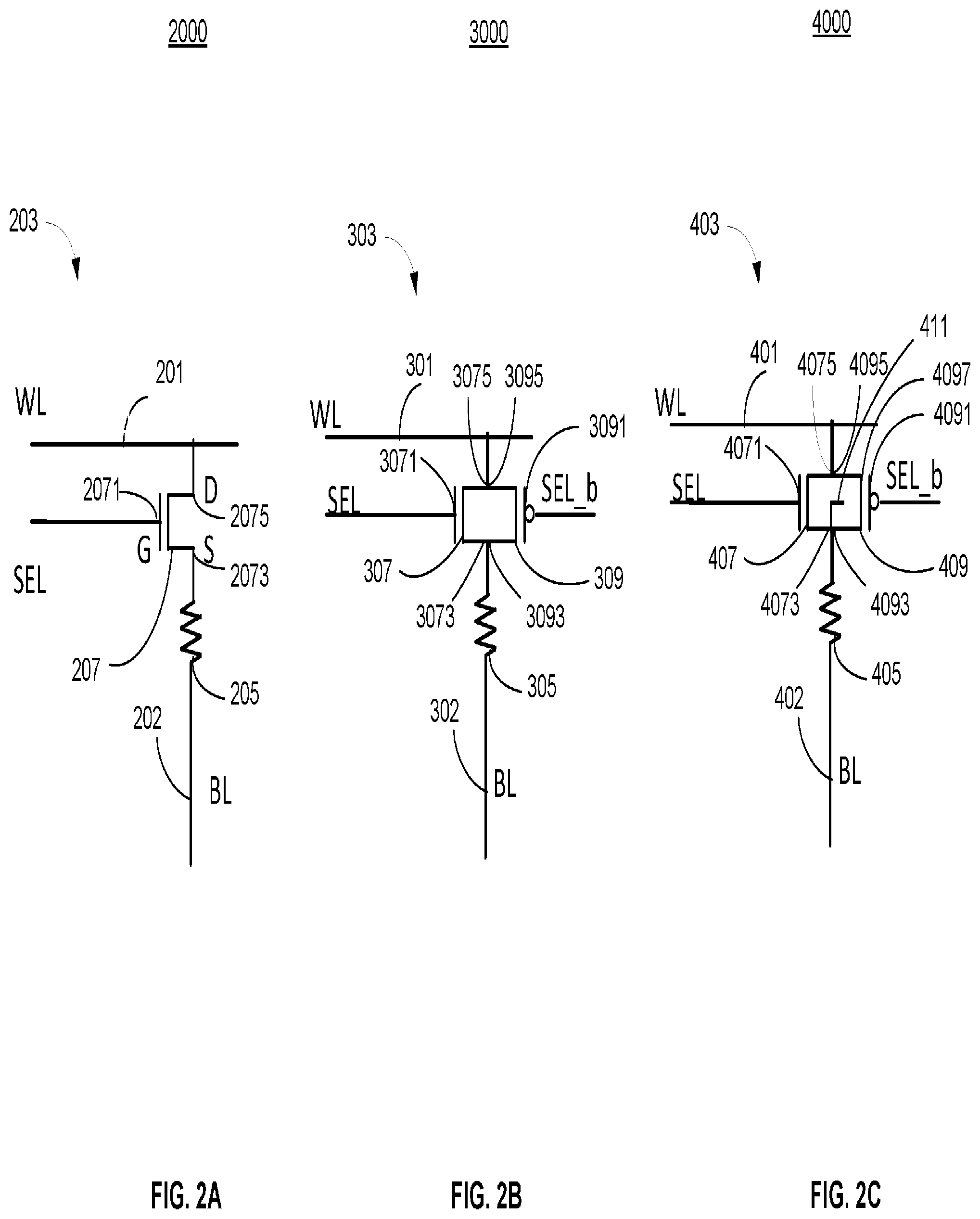Patent US12310033 Figure 2 – Crossbar array circuit with parallel grounding lines