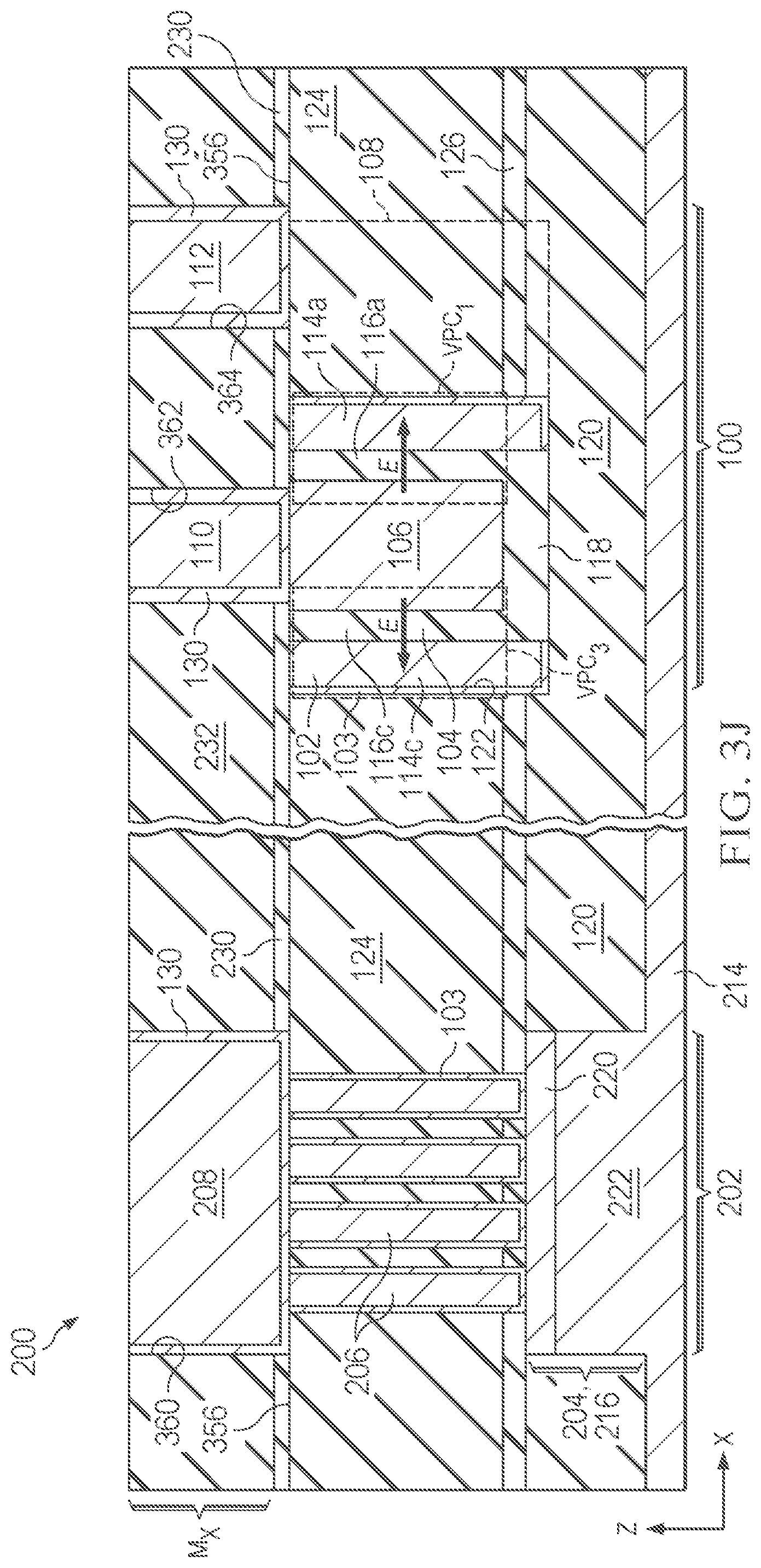 Patent US12310041 Figure 15 – Metal-insulator-metal (MIM) capacitor module with outer electrode extension