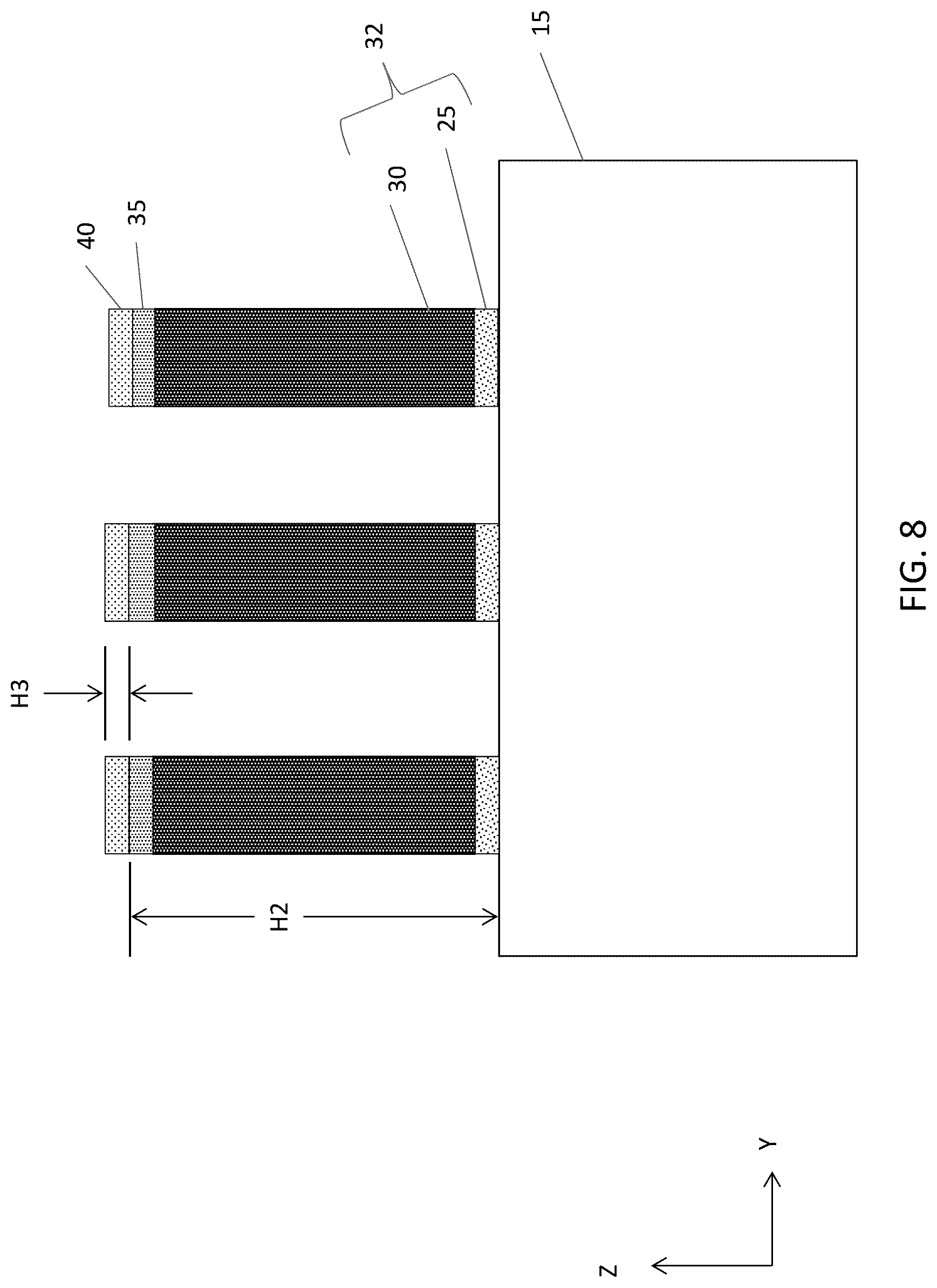 Patent US12310043 Figure 8 – Method of fabricating a semiconductor device