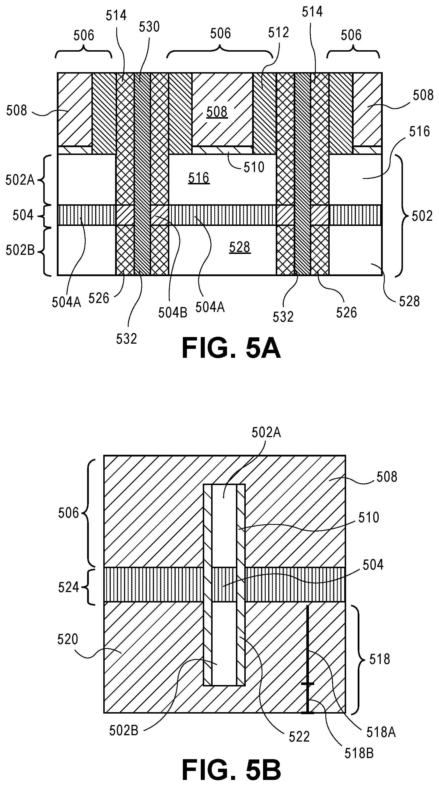 Patent US12310044 Figure 5 – Vertical integration scheme and circuit elements architecture for area scaling of semiconductor devices