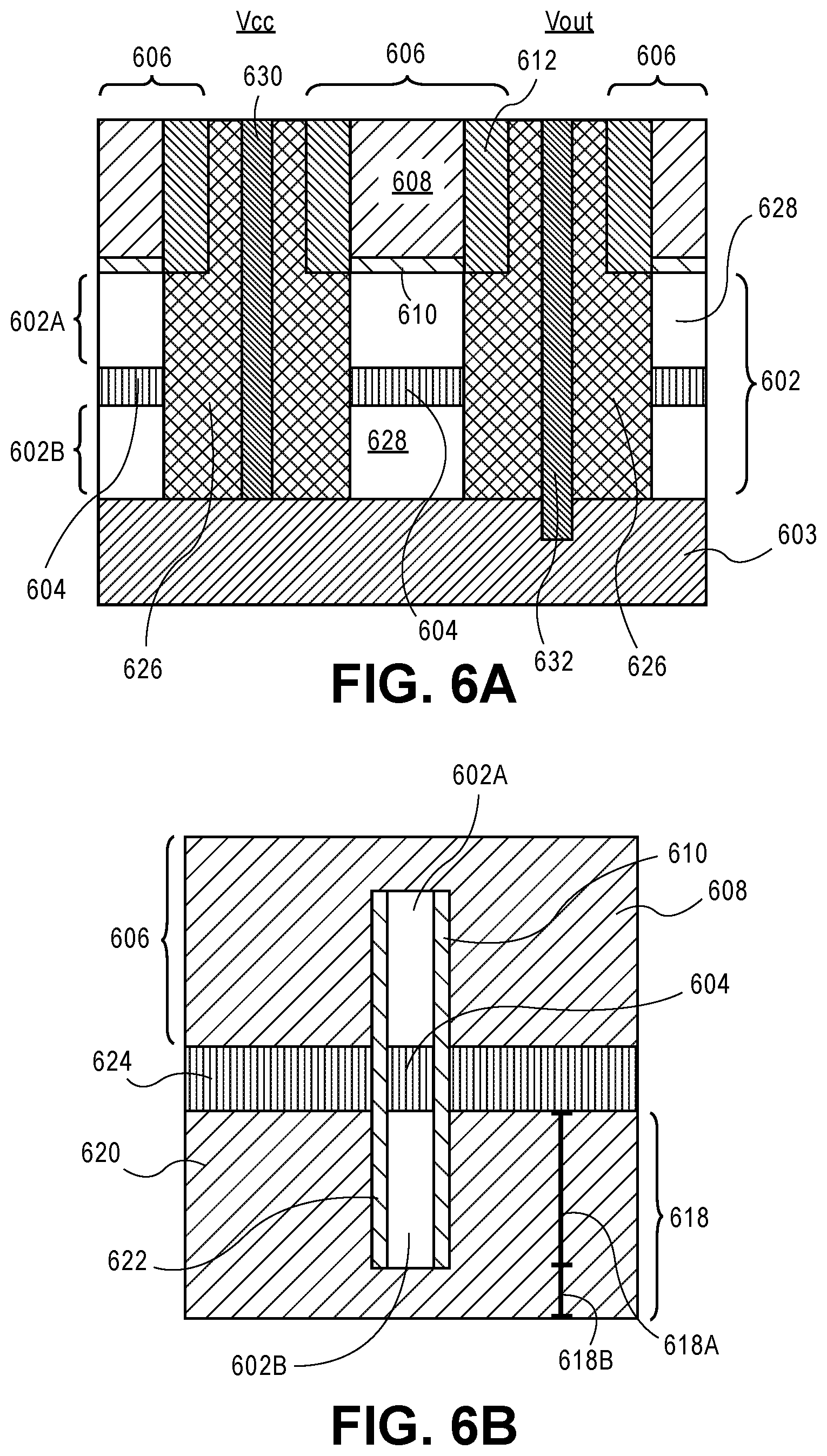 Patent US12310044 Figure 6 – Vertical integration scheme and circuit elements architecture for area scaling of semiconductor devices
