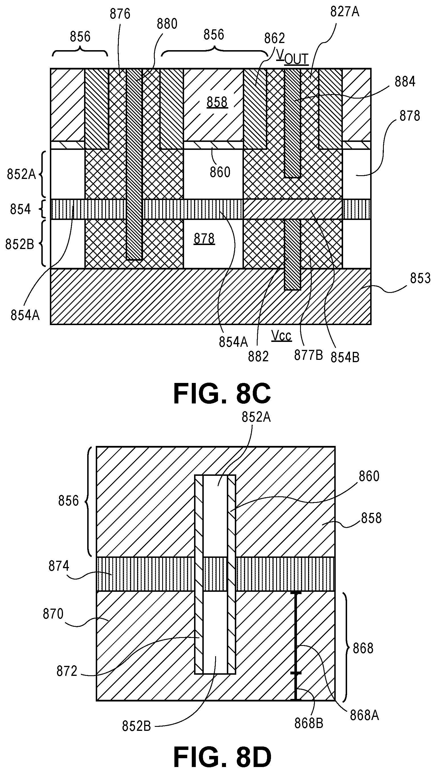 Patent US12310044 Figure 9 – Vertical integration scheme and circuit elements architecture for area scaling of semiconductor devices