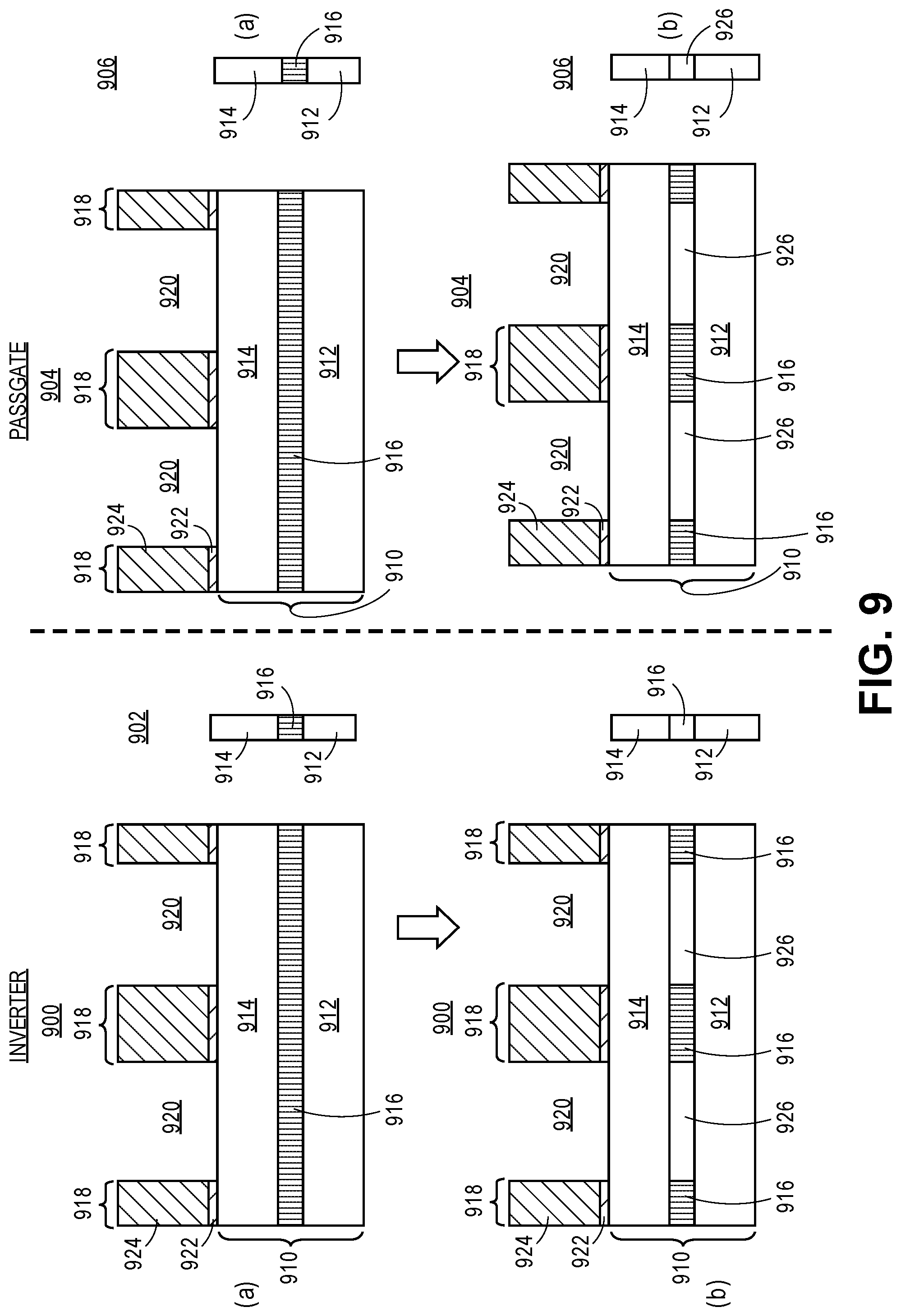 Patent US12310044 Figure 10 – Vertical integration scheme and circuit elements architecture for area scaling of semiconductor devices