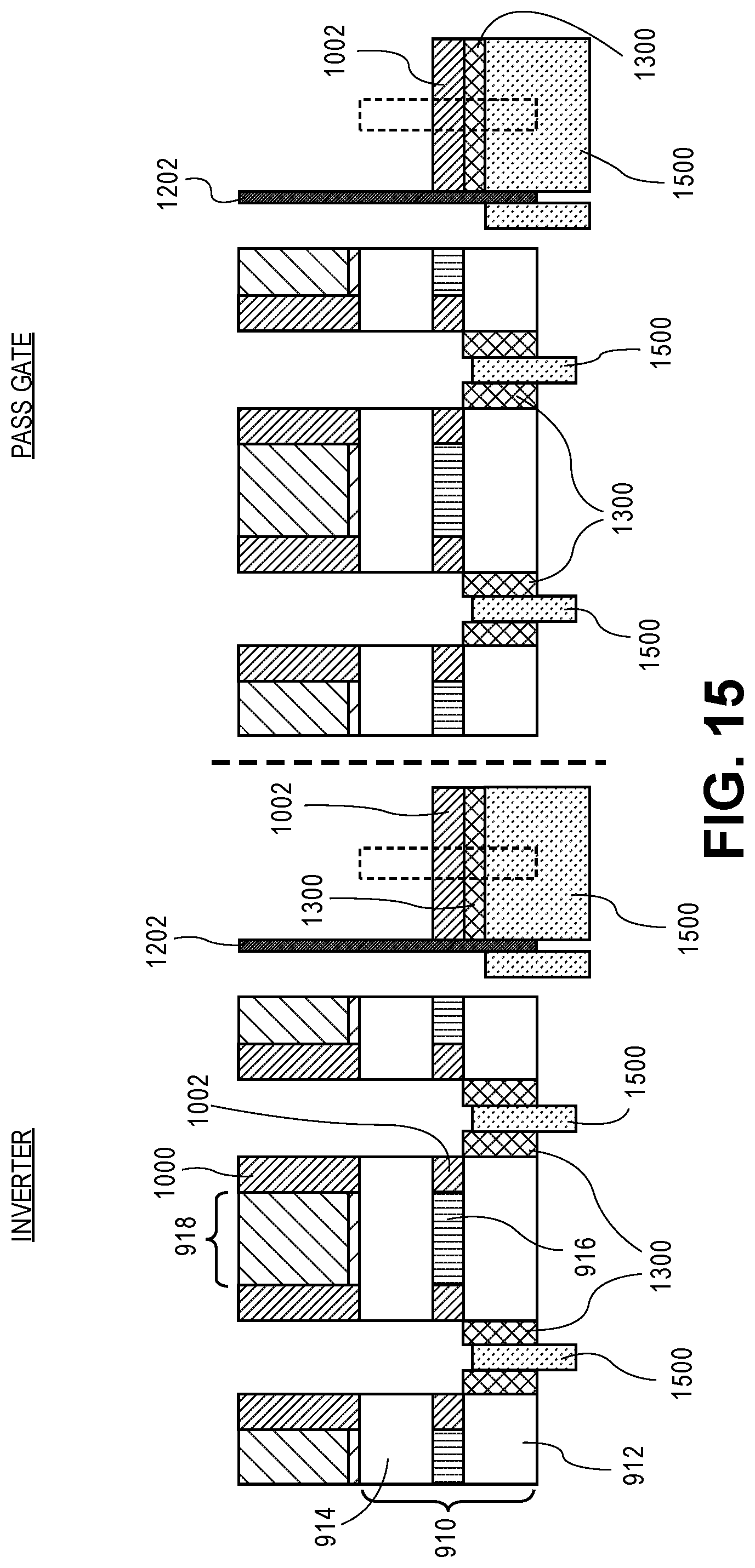 Patent US12310044 Figure 16 – Vertical integration scheme and circuit elements architecture for area scaling of semiconductor devices
