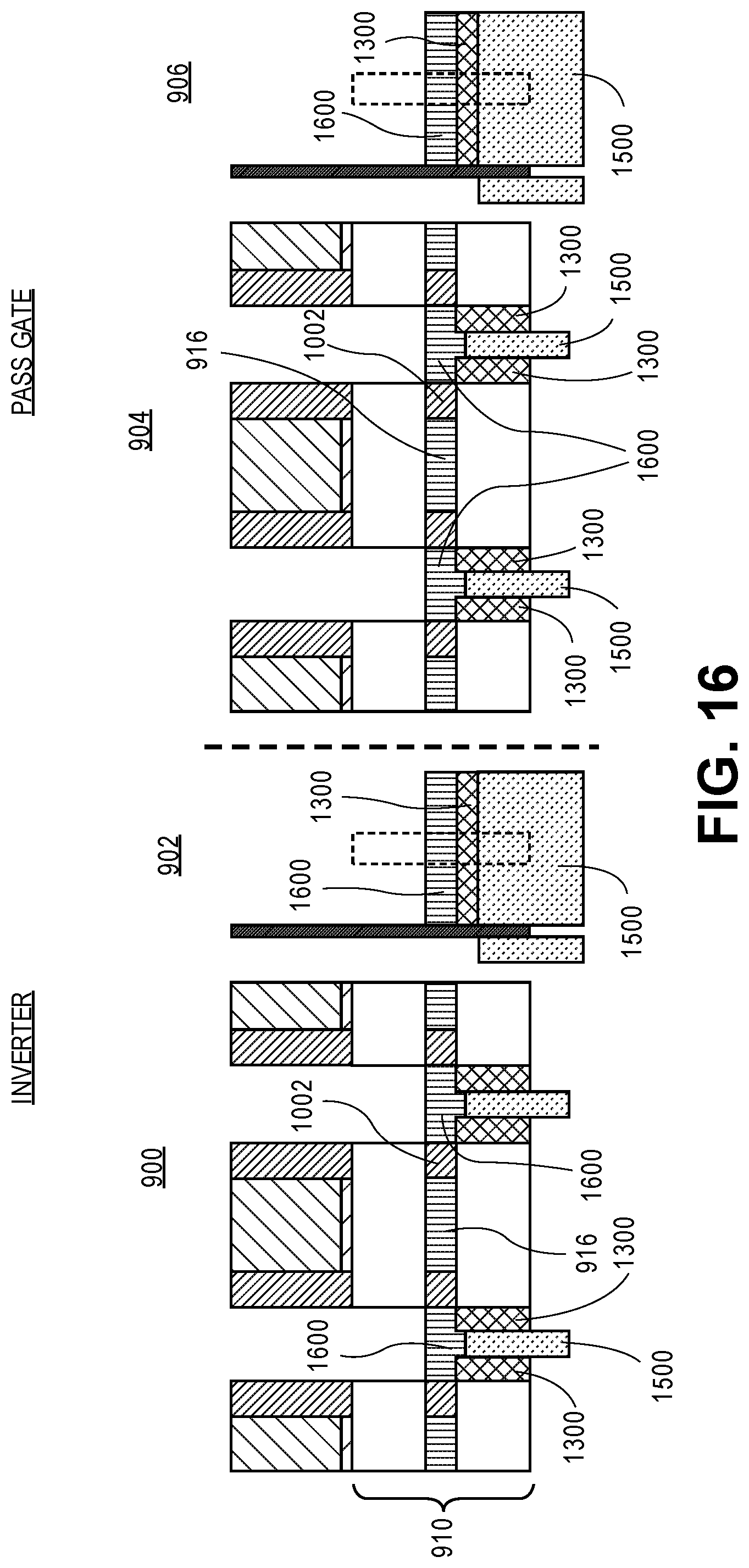 Patent US12310044 Figure 17 – Vertical integration scheme and circuit elements architecture for area scaling of semiconductor devices