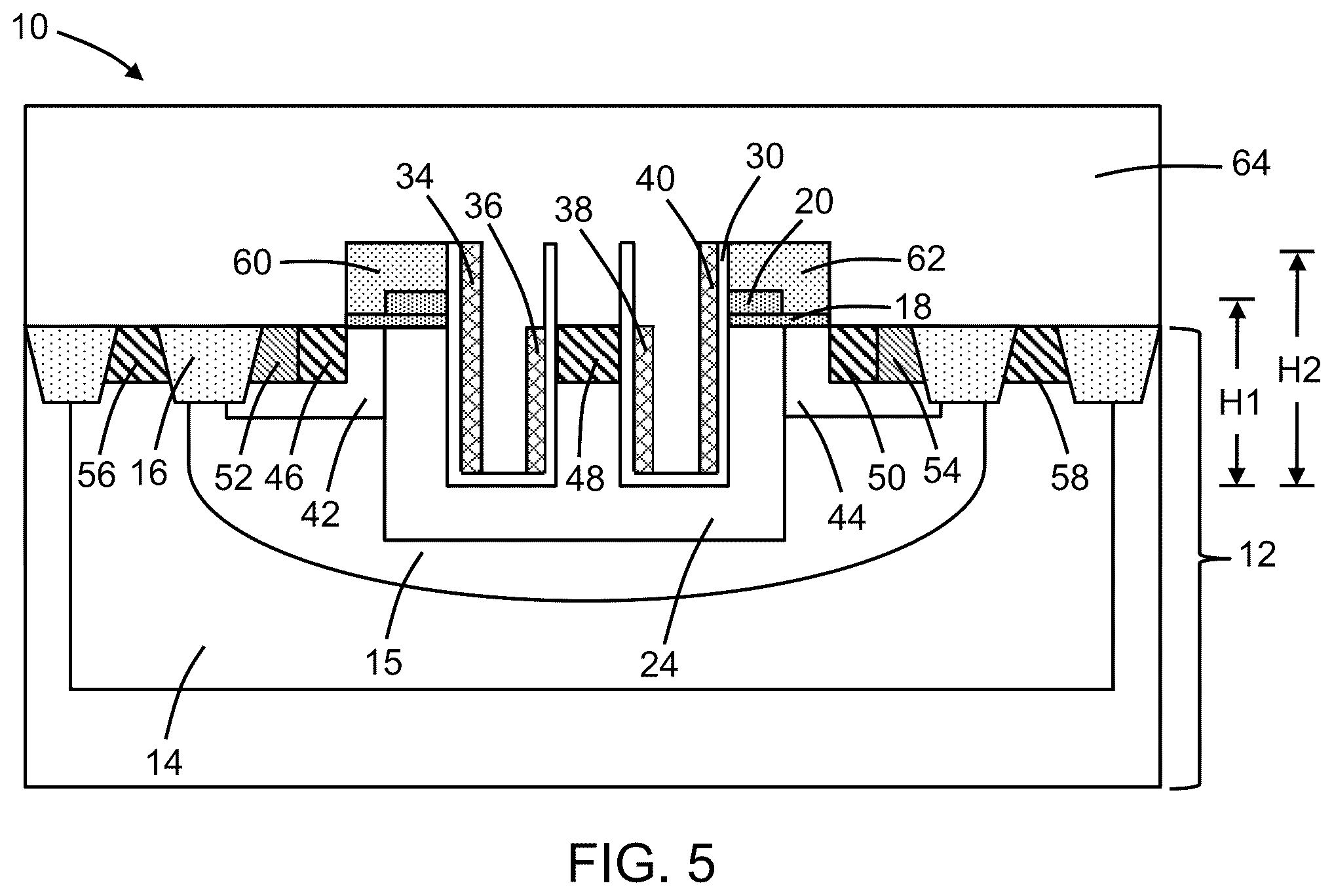 Patent US12310047 Figure 3 – Laterally-diffused metal-oxide-semiconductor devices with a field plate