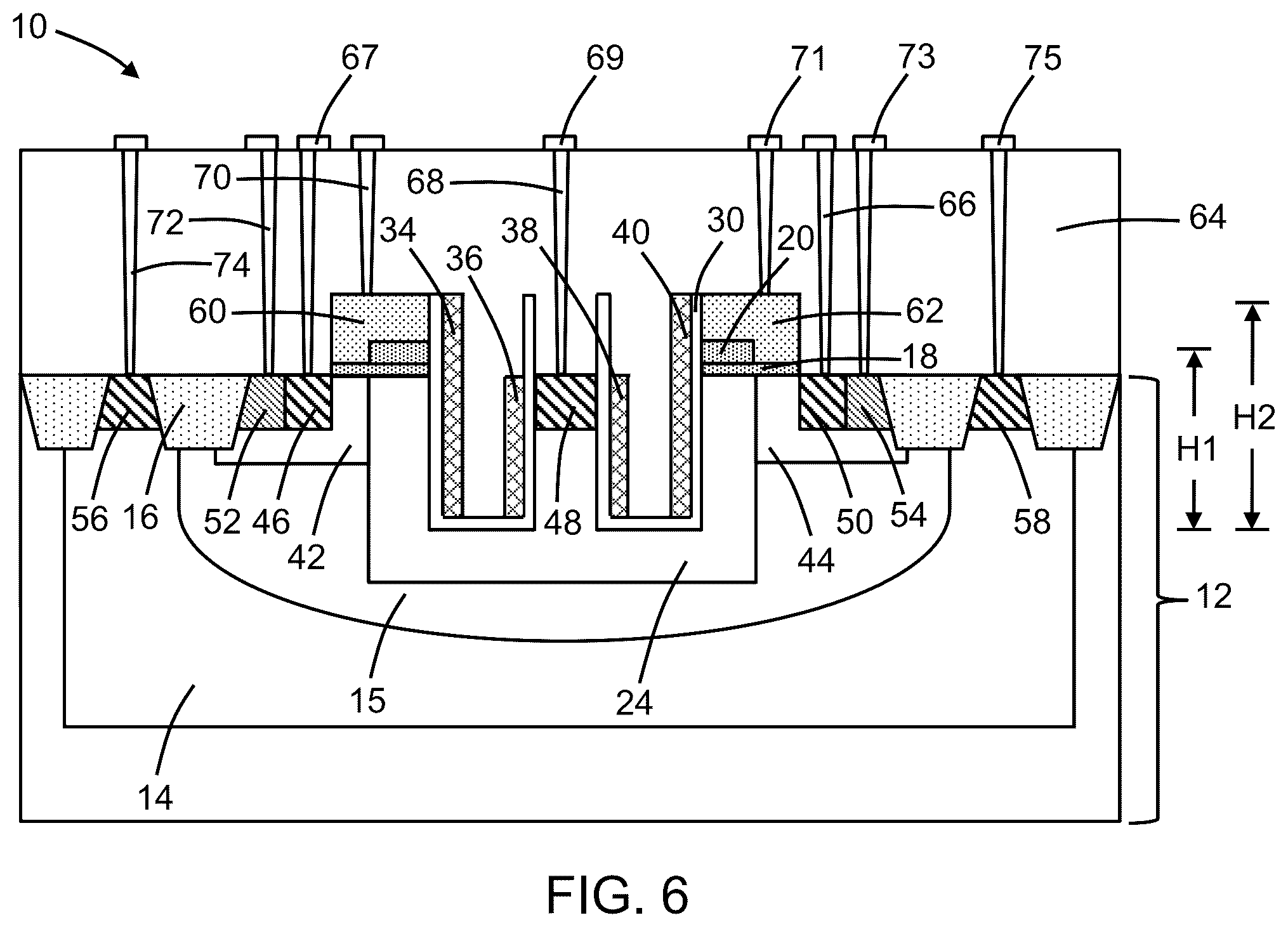 Patent US12310047 Figure 4 – Laterally-diffused metal-oxide-semiconductor devices with a field plate