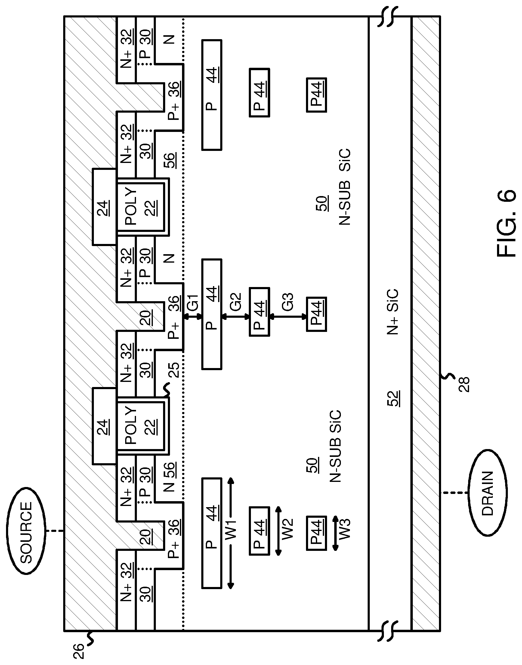 Patent US12310048 Figure 5 – Silicon-carbide (SiC) metal-oxide-semiconductor field-effect transistor (MOSFET) with short circuit protection