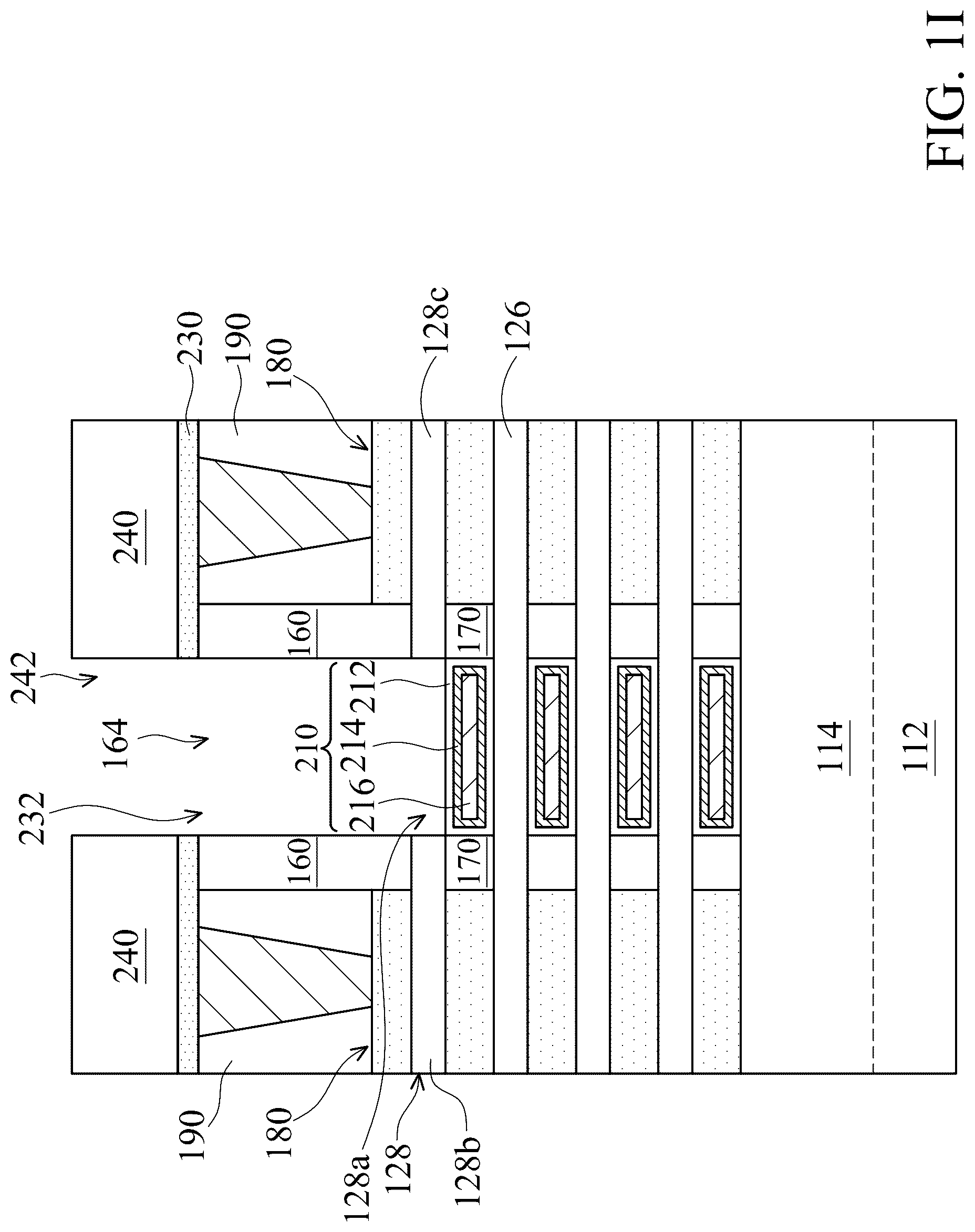 Patent US12310049 Figure 10 – Semiconductor device structure with nanostructure