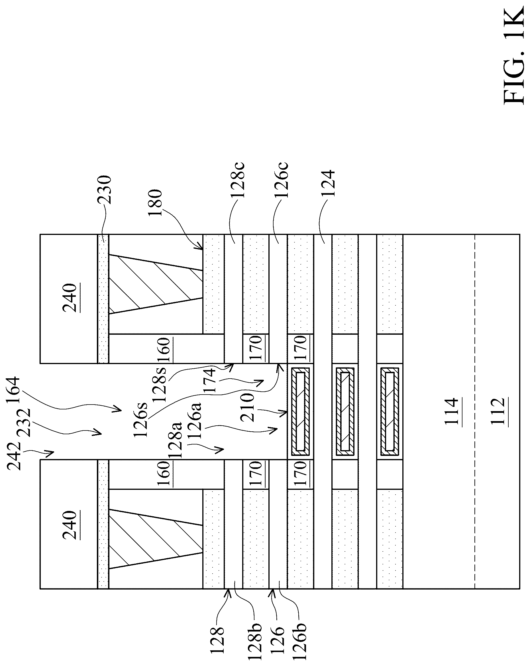 Patent US12310049 Figure 12 – Semiconductor device structure with nanostructure