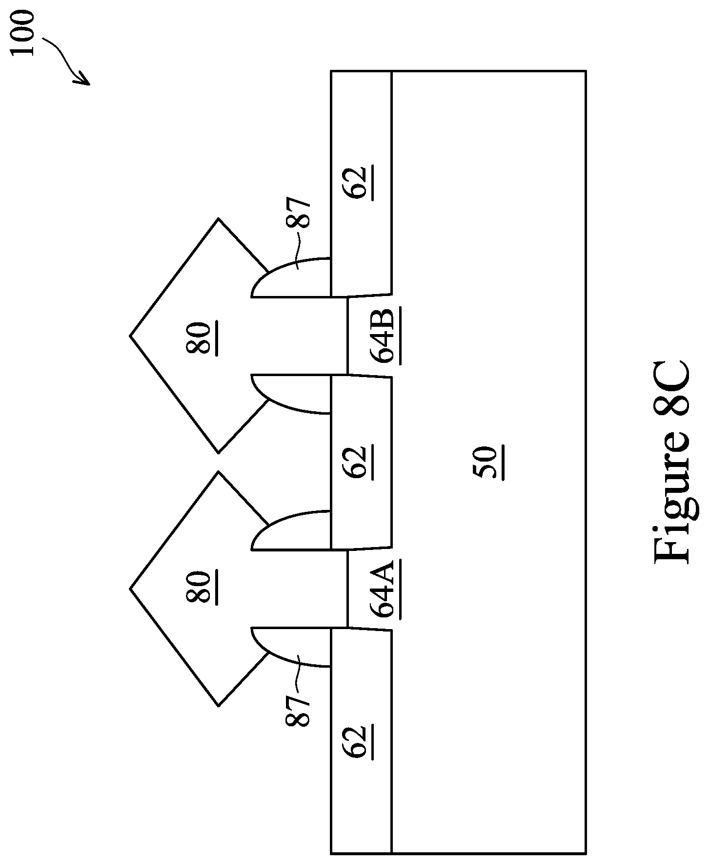 Patent US12310051 Figure 10 – Fin field-effect transistor device having contact plugs with re-entrant profile