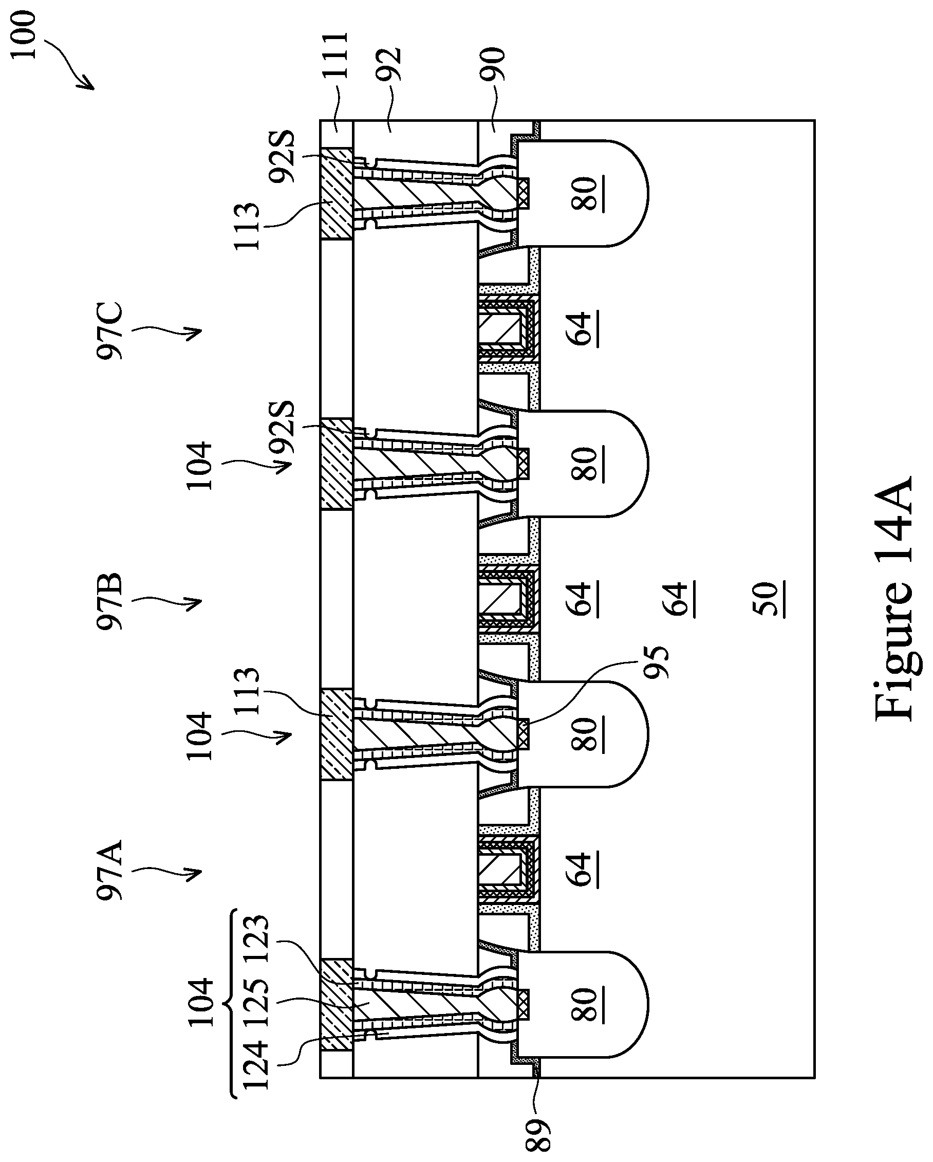 Patent US12310051 Figure 16 – Fin field-effect transistor device having contact plugs with re-entrant profile