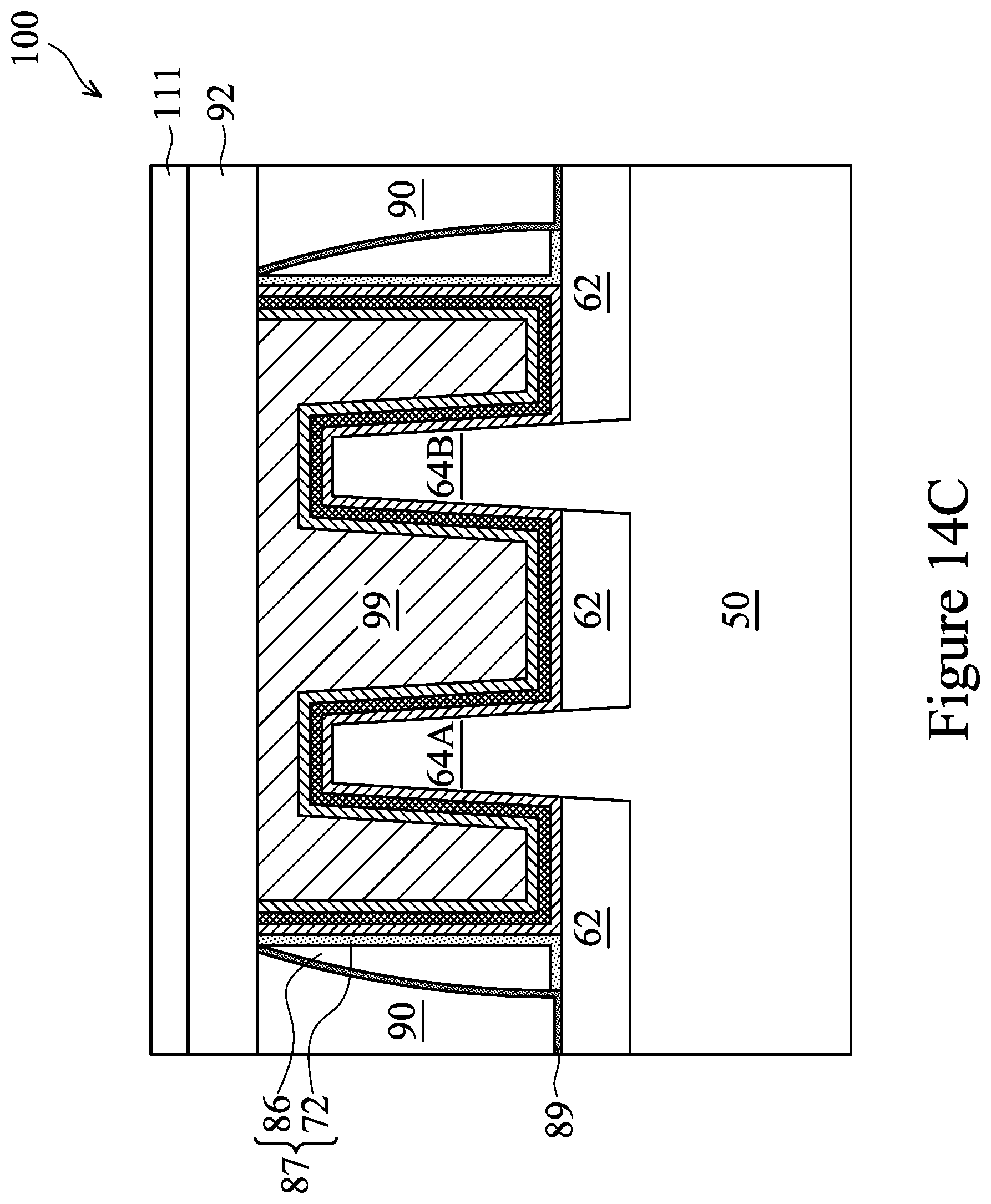 Patent US12310051 Figure 18 – Fin field-effect transistor device having contact plugs with re-entrant profile