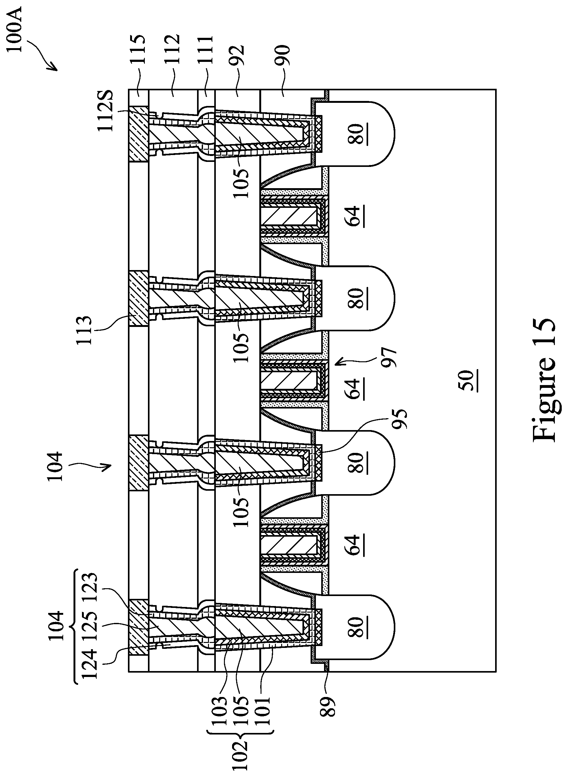 Patent US12310051 Figure 19 – Fin field-effect transistor device having contact plugs with re-entrant profile
