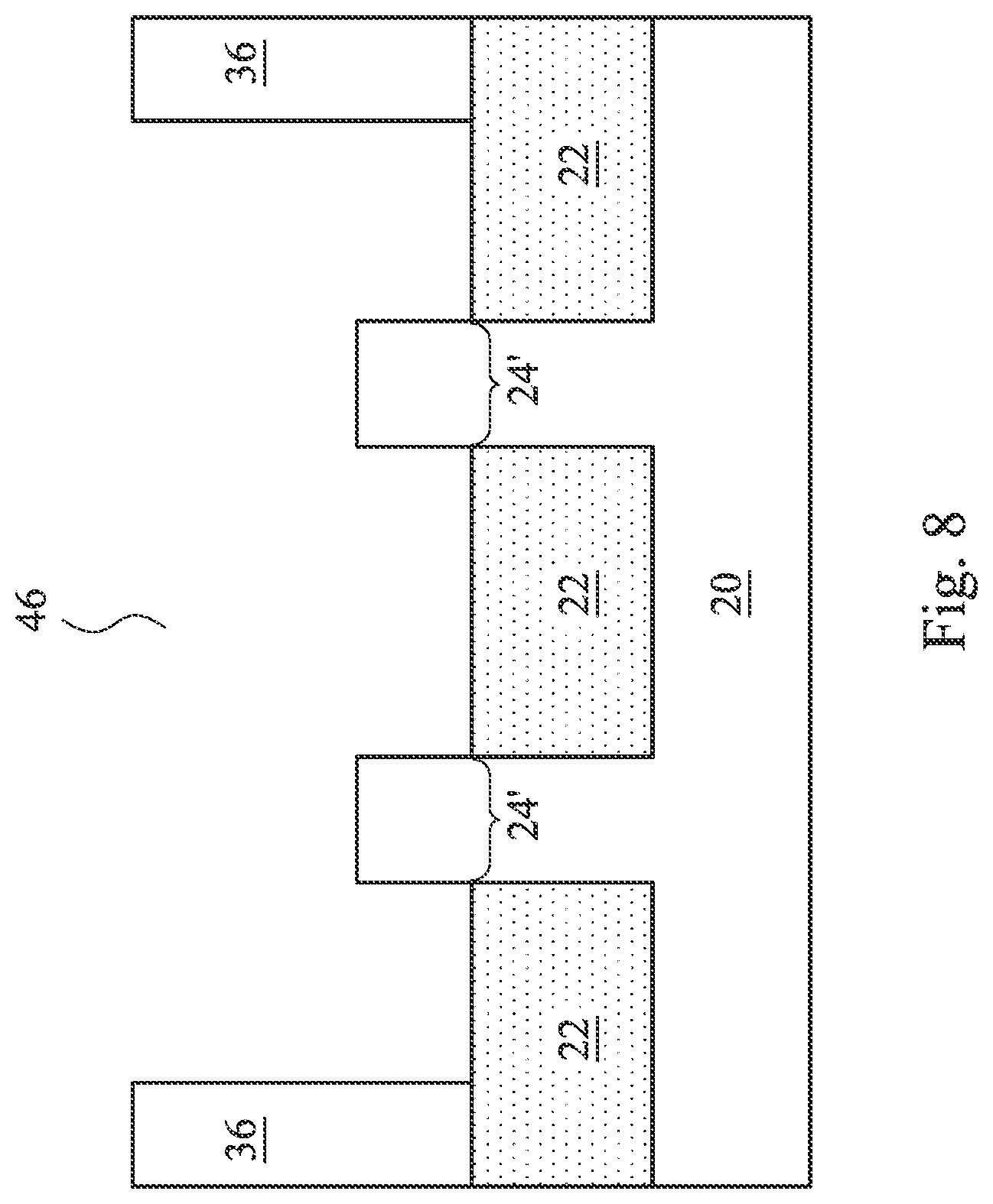 Patent US12310052 Figure 8 – Metal gate with silicon sidewall spacers