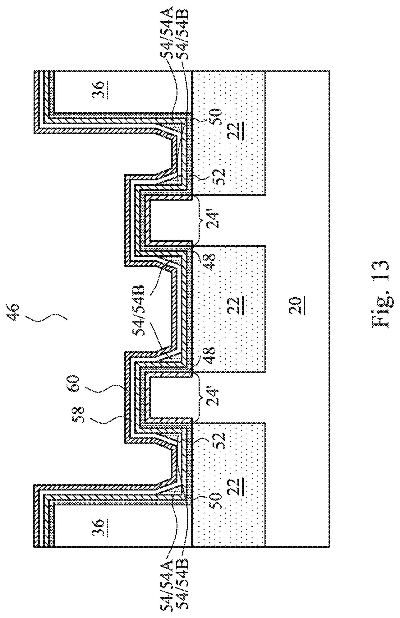 Patent US12310052 Figure 13 – Metal gate with silicon sidewall spacers