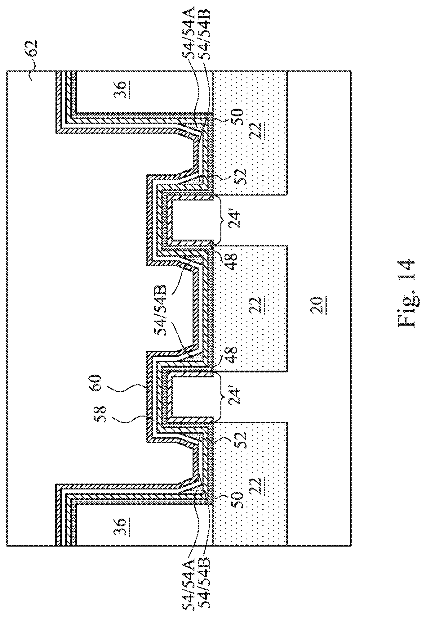 Patent US12310052 Figure 14 – Metal gate with silicon sidewall spacers