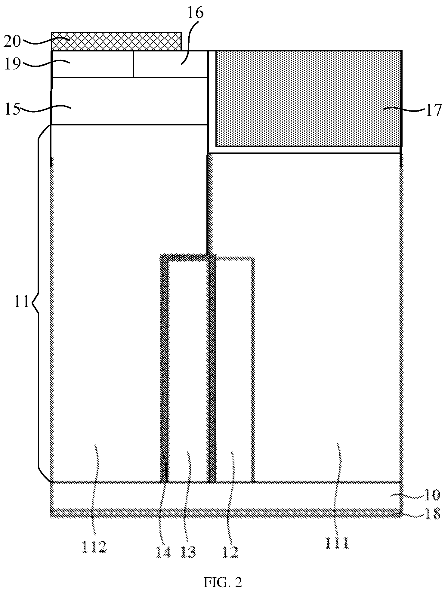 Patent US12310053 Figure 2 – Super-junction VDMOS device with low on-resistance