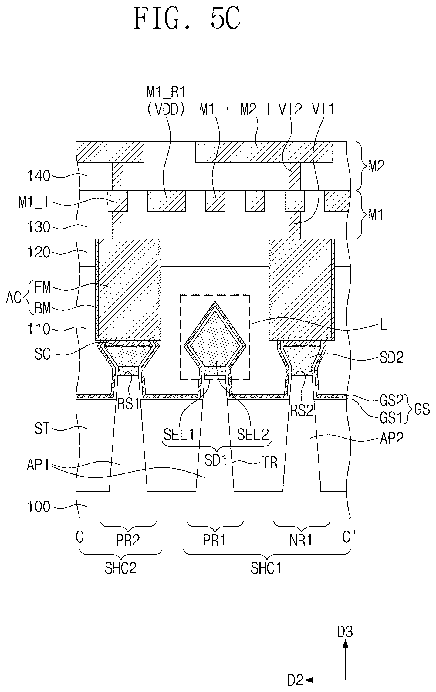 Patent US12310055 Figure 7 – Semiconductor device and method of fabricating the same
