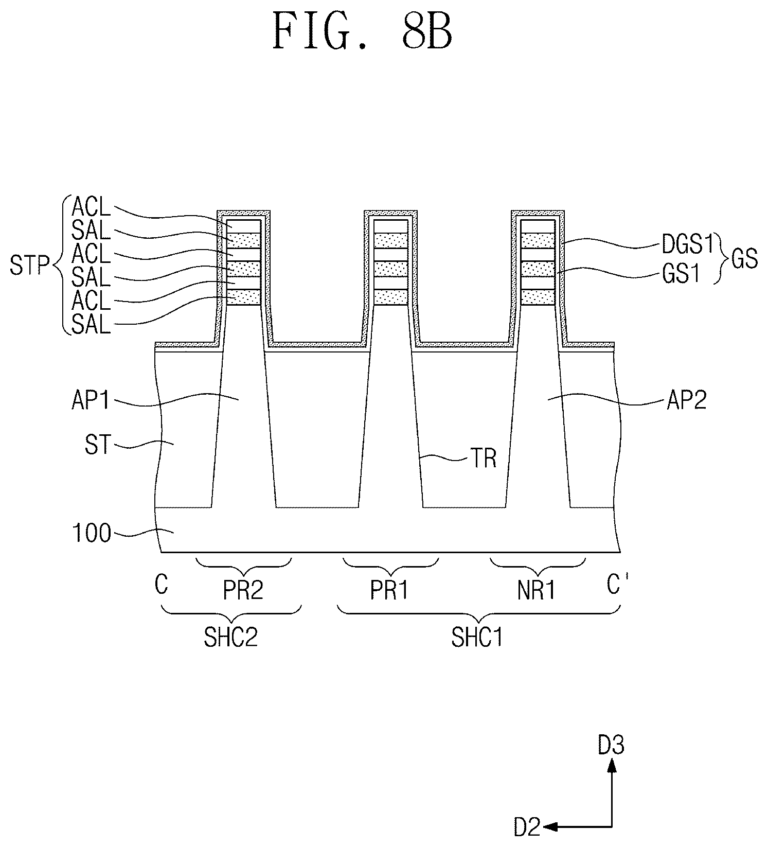 Patent US12310055 Figure 14 – Semiconductor device and method of fabricating the same