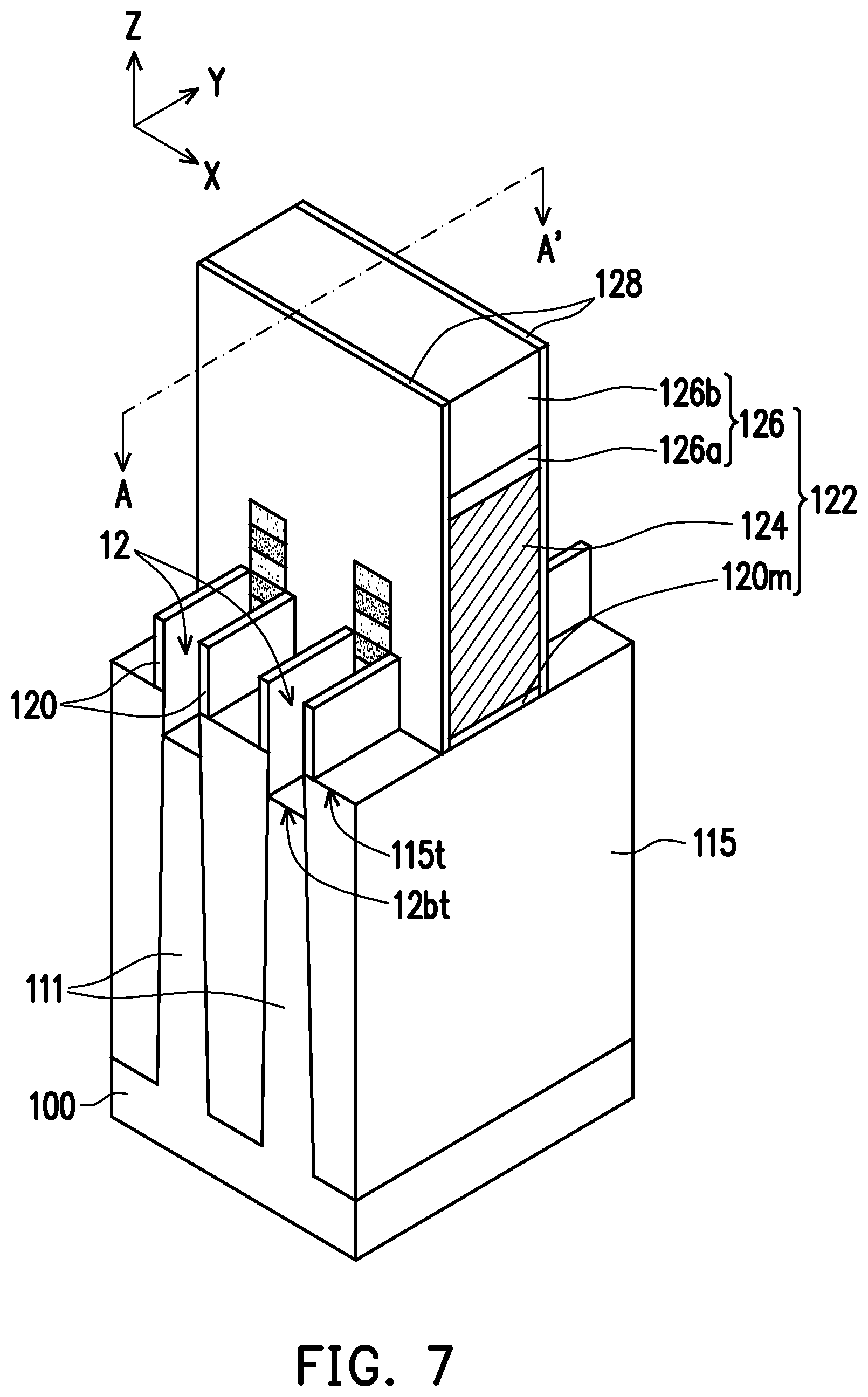 Patent US12310056 Figure 7 – Method of forming semiconductor device