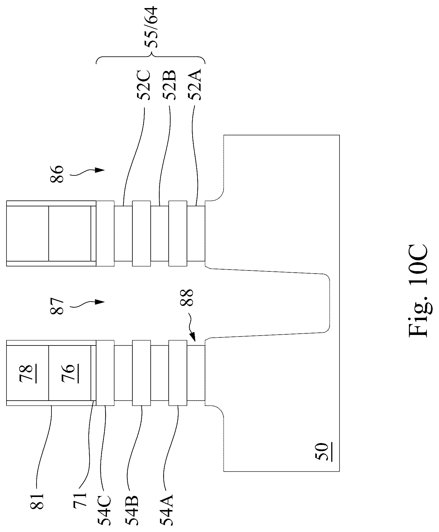 Patent US12310057 Figure 15 – Semiconductor devices including backside vias and methods of forming the same