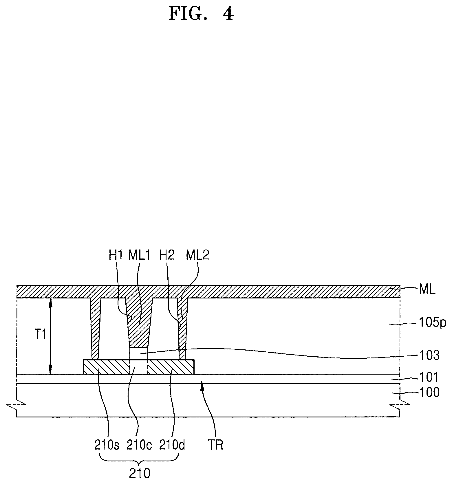 Patent US12310058 Figure 6 – Thin film transistor substrate