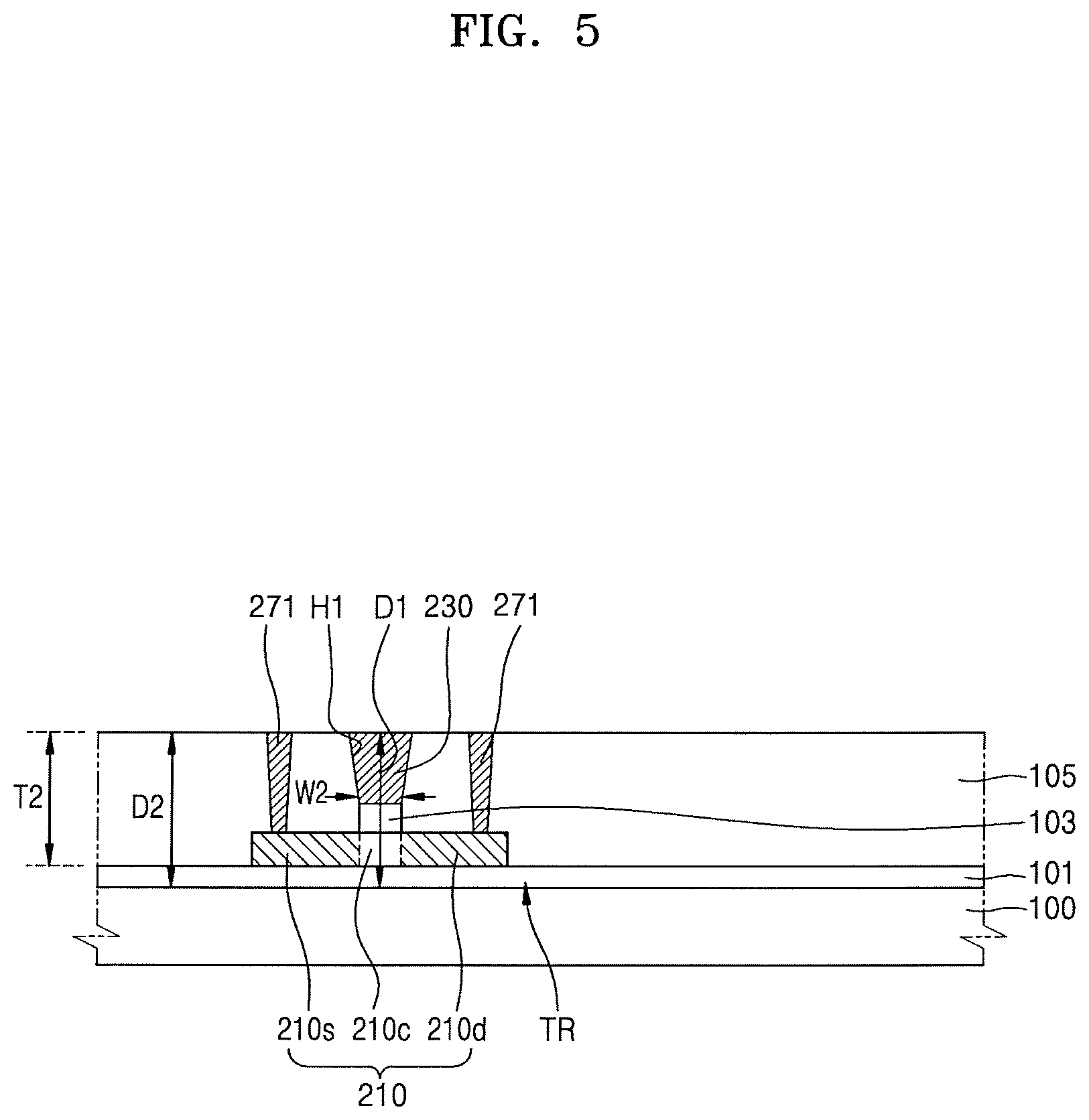 Patent US12310058 Figure 7 – Thin film transistor substrate