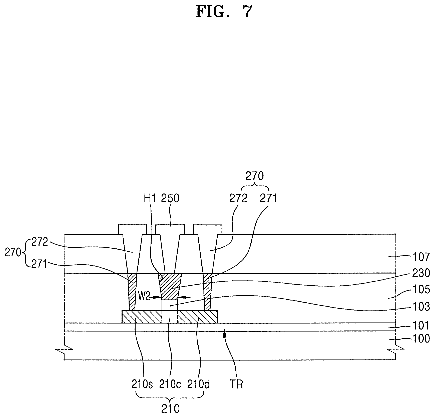 Patent US12310058 Figure 9 – Thin film transistor substrate